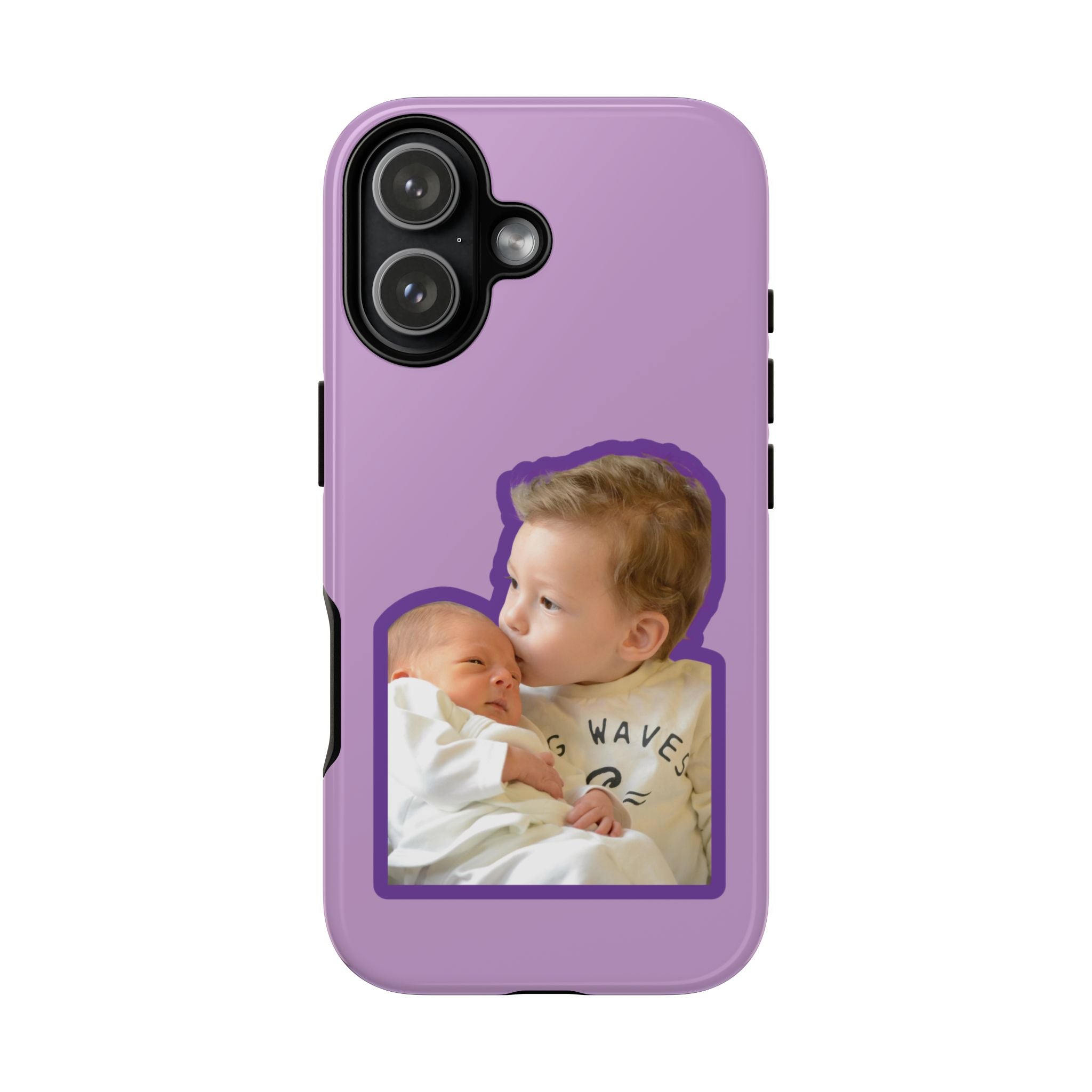 PURPLE CARTOON – Personalisierte Foto Handyhülle mit Dual-Layer-Schutz