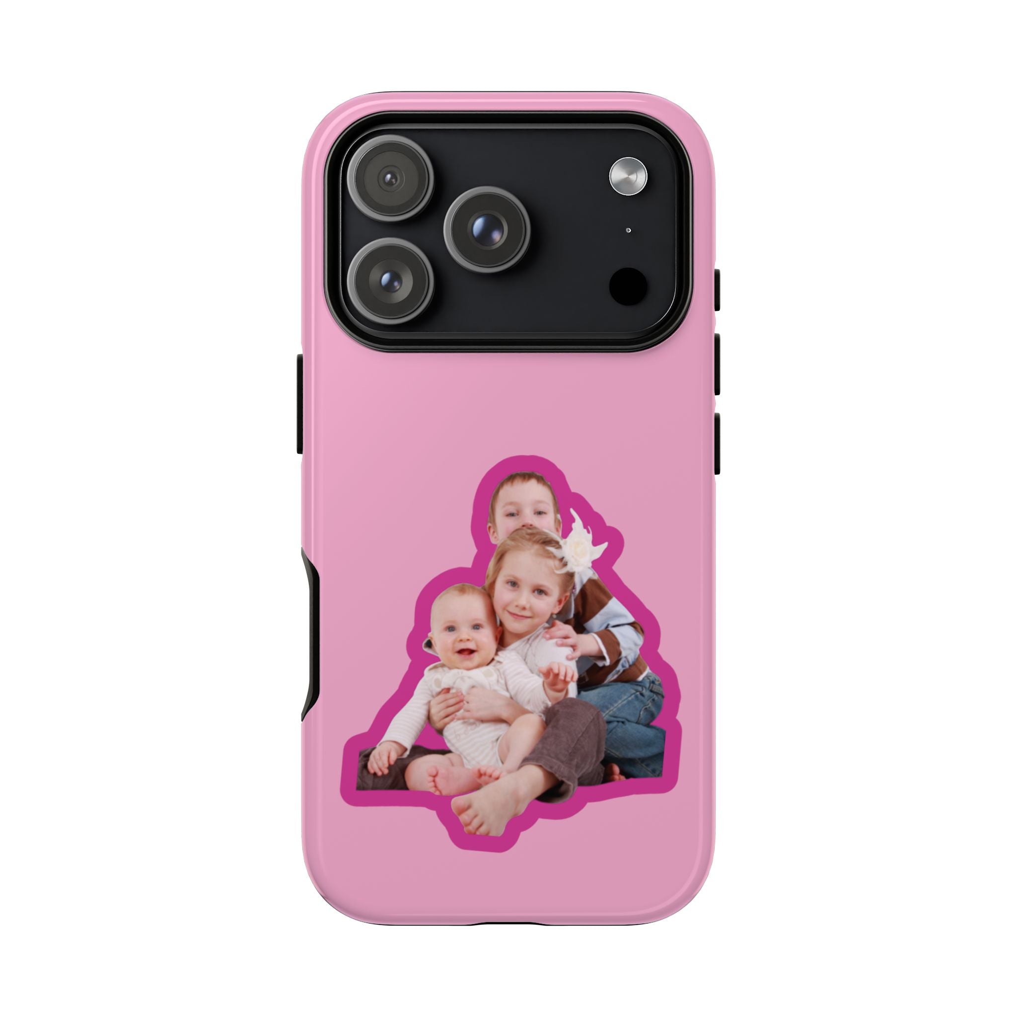 PINK CARTOON – Personalisierte Foto Handyhülle mit Dual-Layer-Schutz