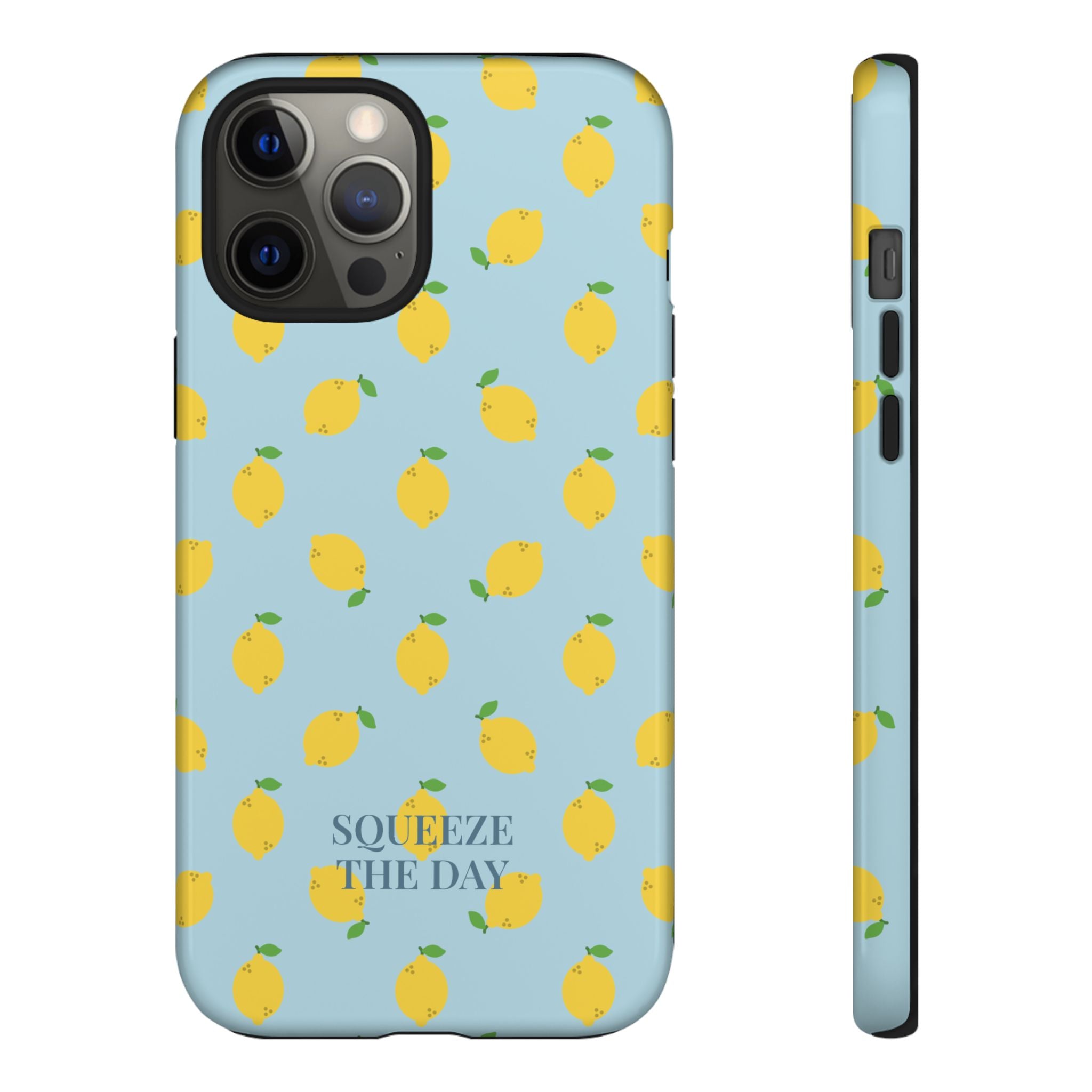 LEMONS BLUE SKY – Personalisierte Handyhülle mit Dual-Layer-Schutz
