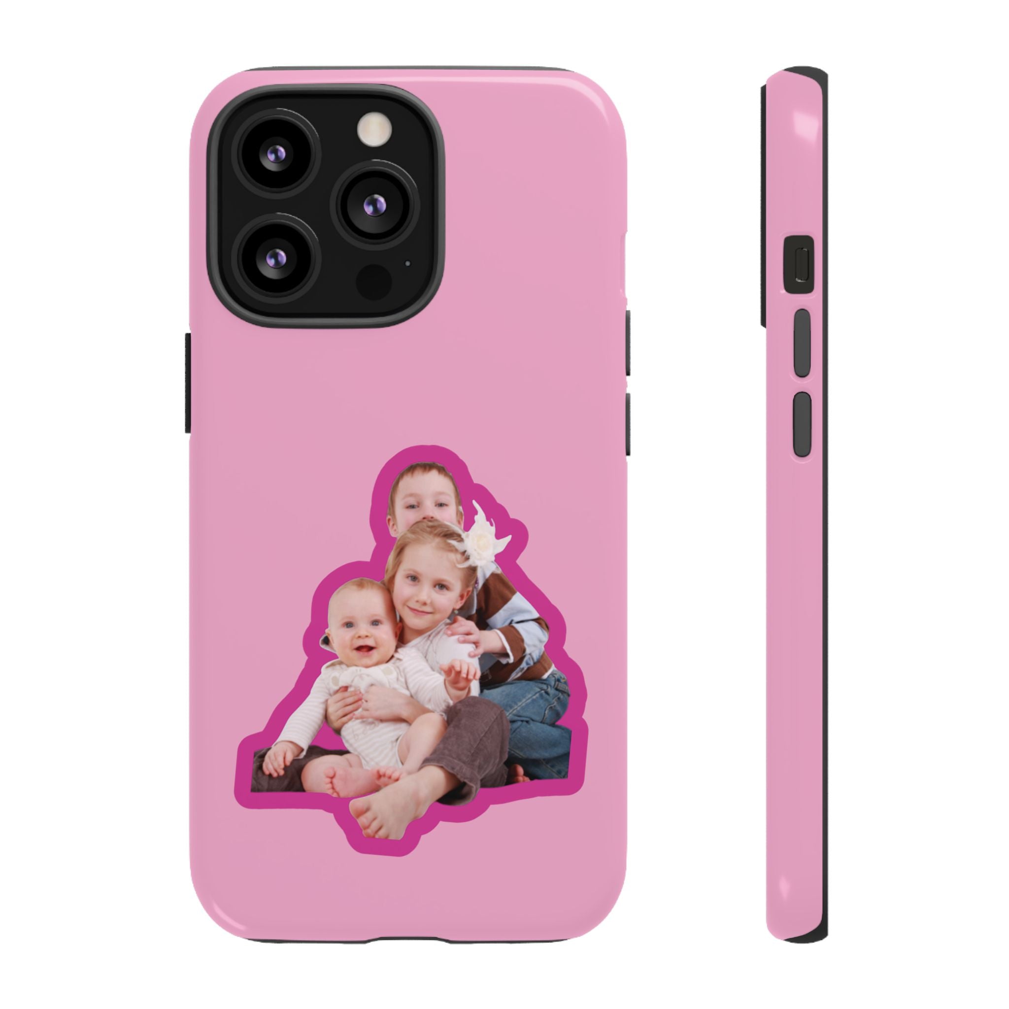 PINK CARTOON – Personalisierte Foto Handyhülle mit Dual-Layer-Schutz