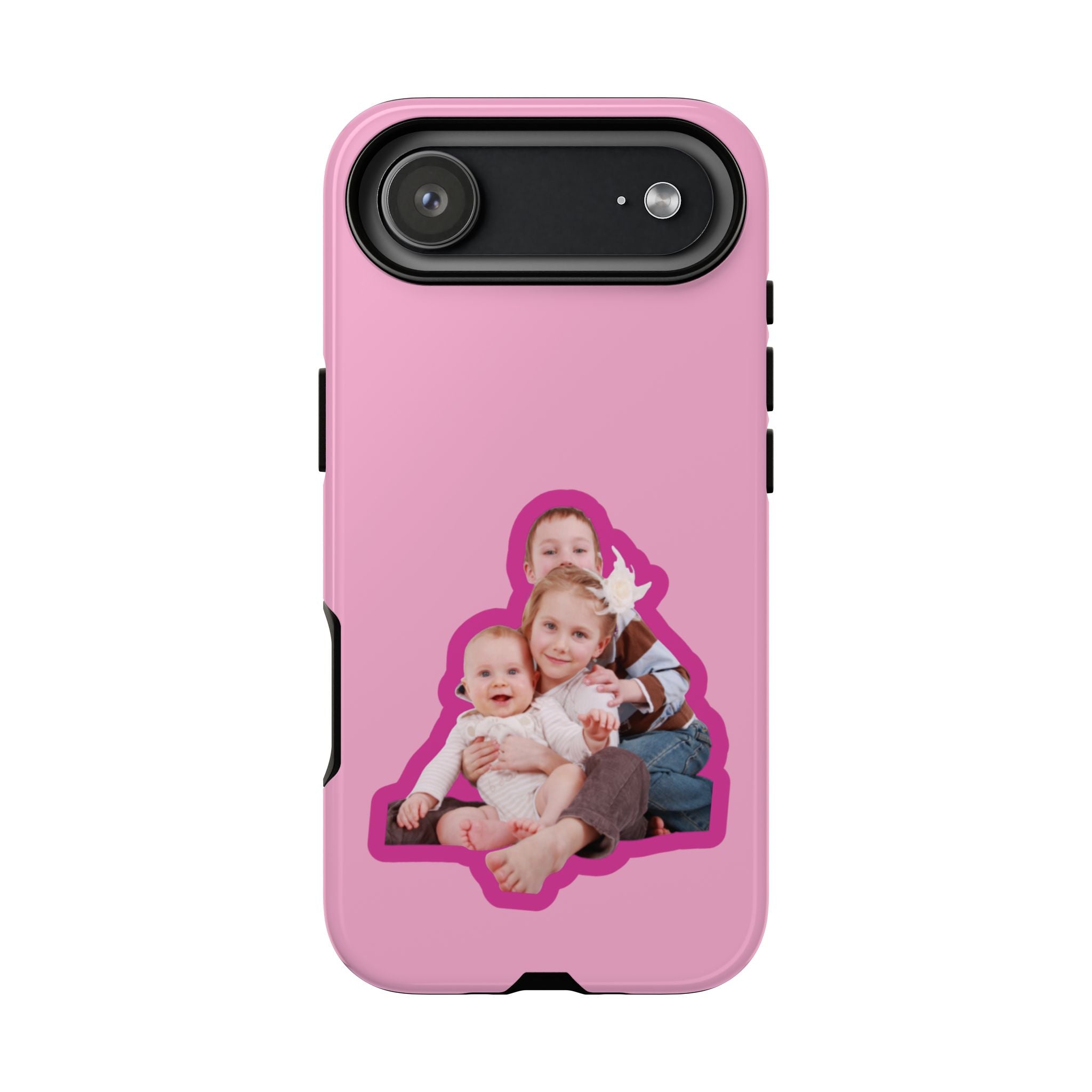 PINK CARTOON – Personalisierte Foto Handyhülle mit Dual-Layer-Schutz