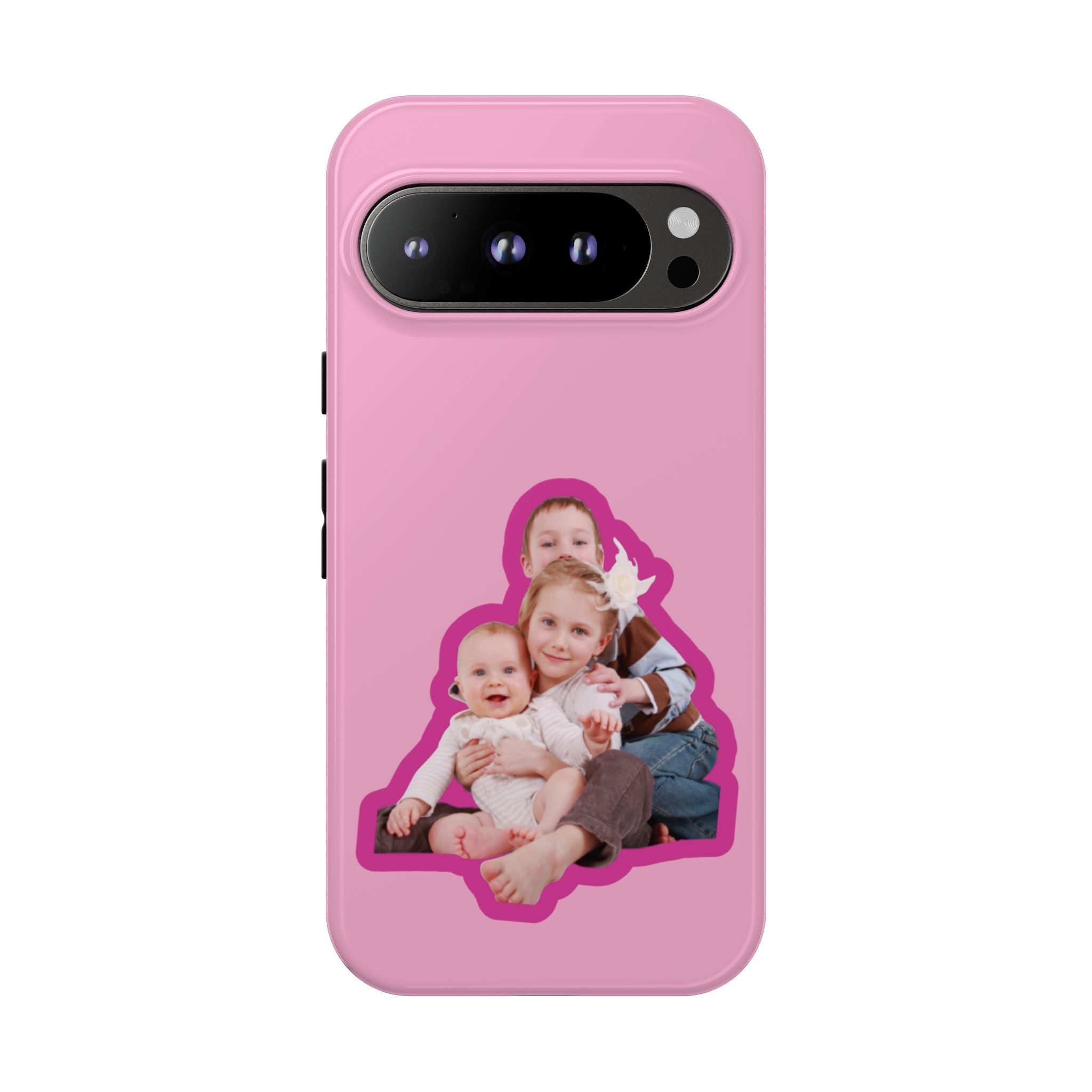 PINK CARTOON – Personalisierte Foto Handyhülle mit Dual-Layer-Schutz