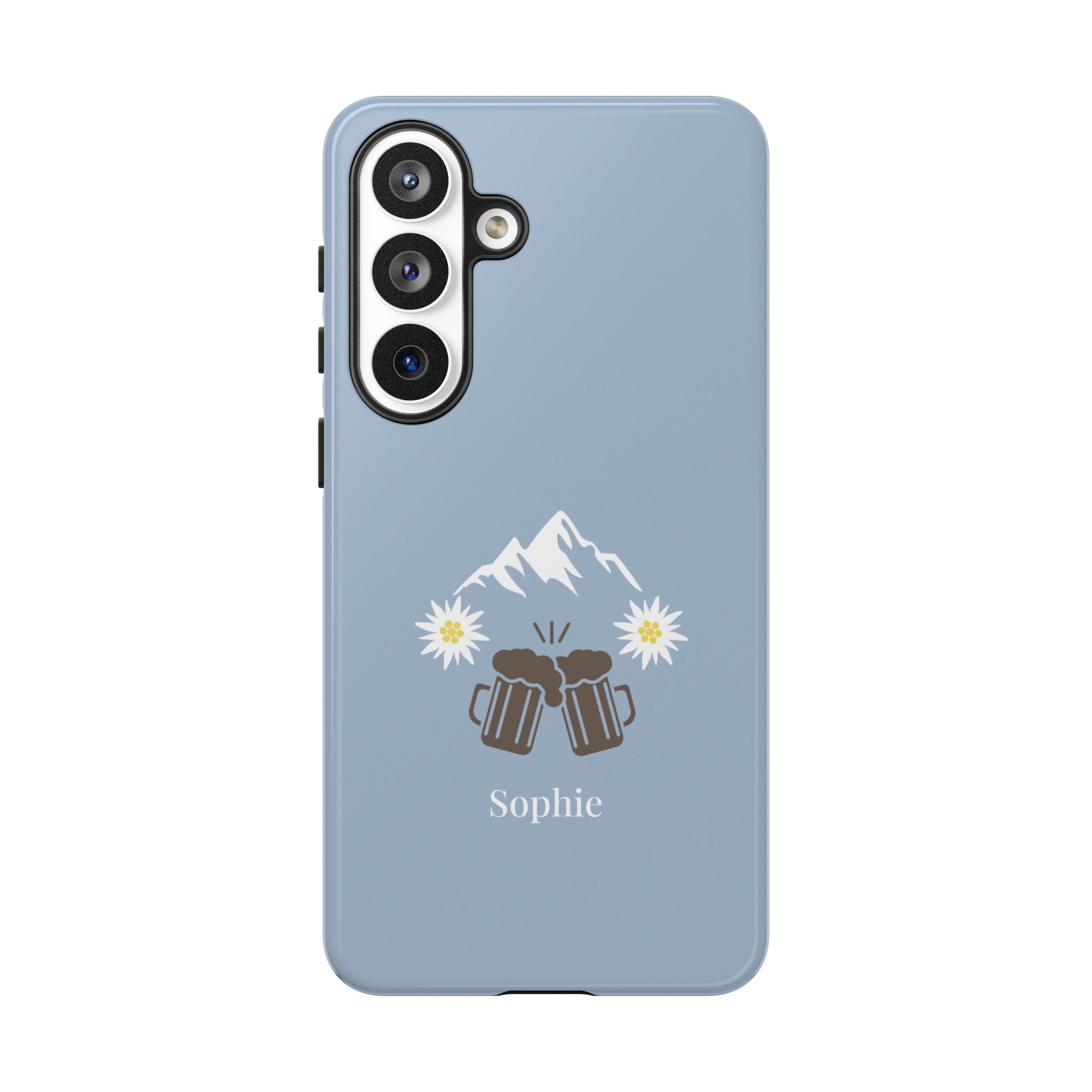 O'ZAPFT PASTELLBLAU – Personalisierte Handyhülle mit Dual-Layer-Schutz