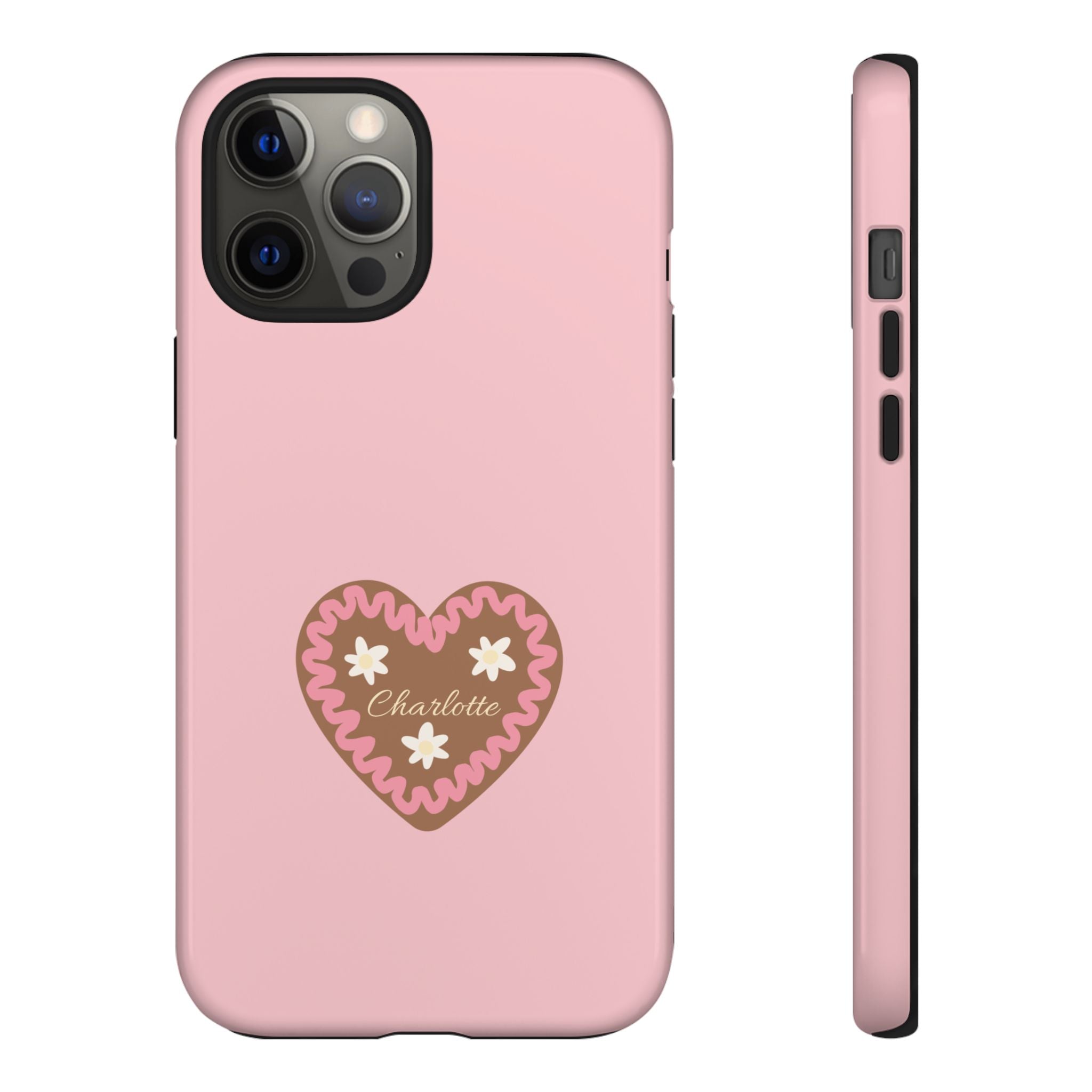 WIESNHERZ ROSE – Personalisierte Handyhülle mit Dual-Layer-Schutz