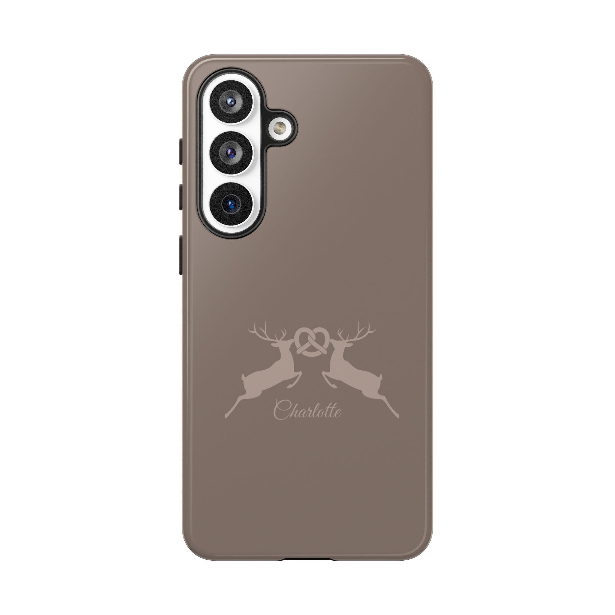 HIRSCH MOCCA – Personalisierte Handyhülle mit Dual-Layer-Schutz