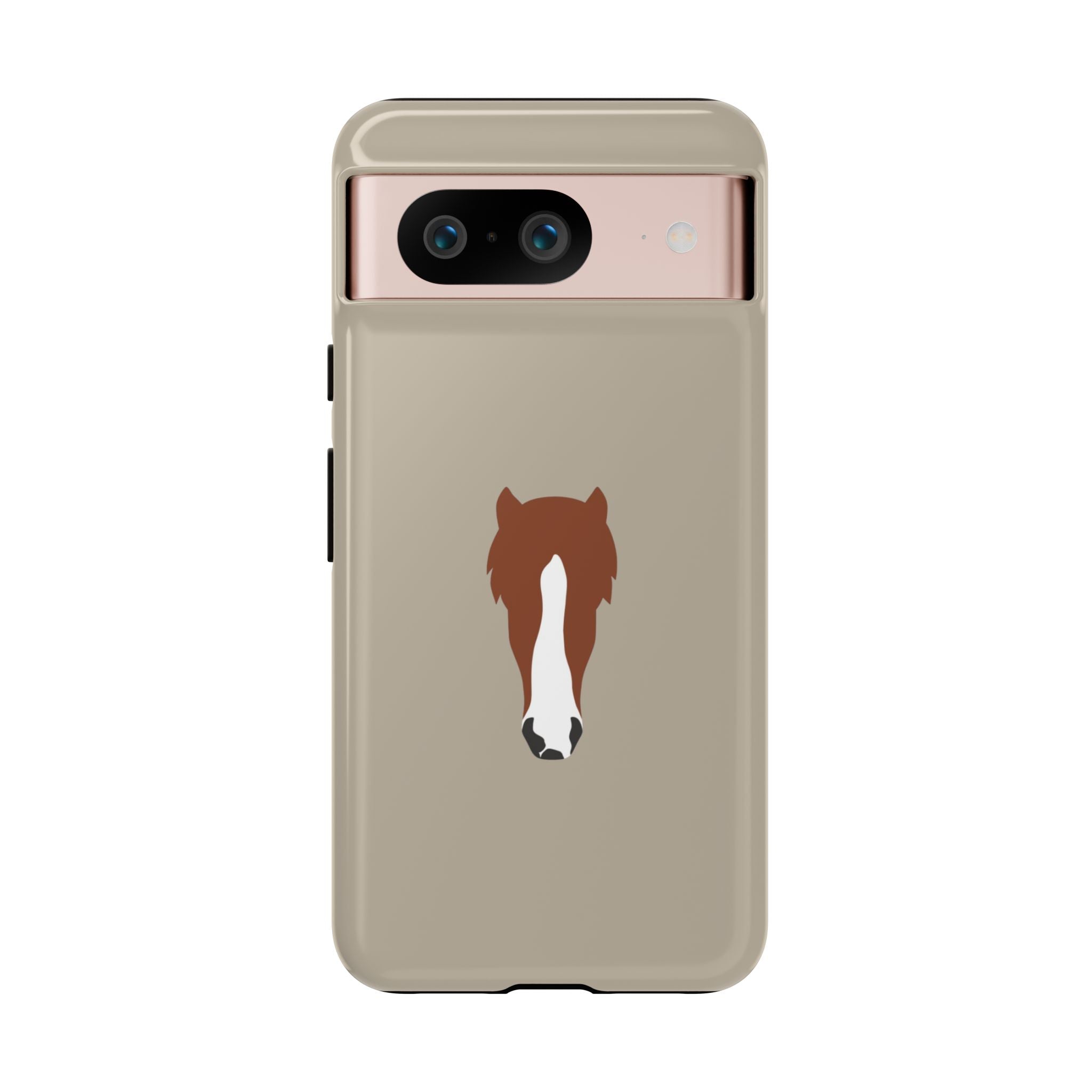 UNIQUE ANIMAL ART EDITION BEIGE – Personalisierte Handyhülle mit Dual-Layer-Schutz