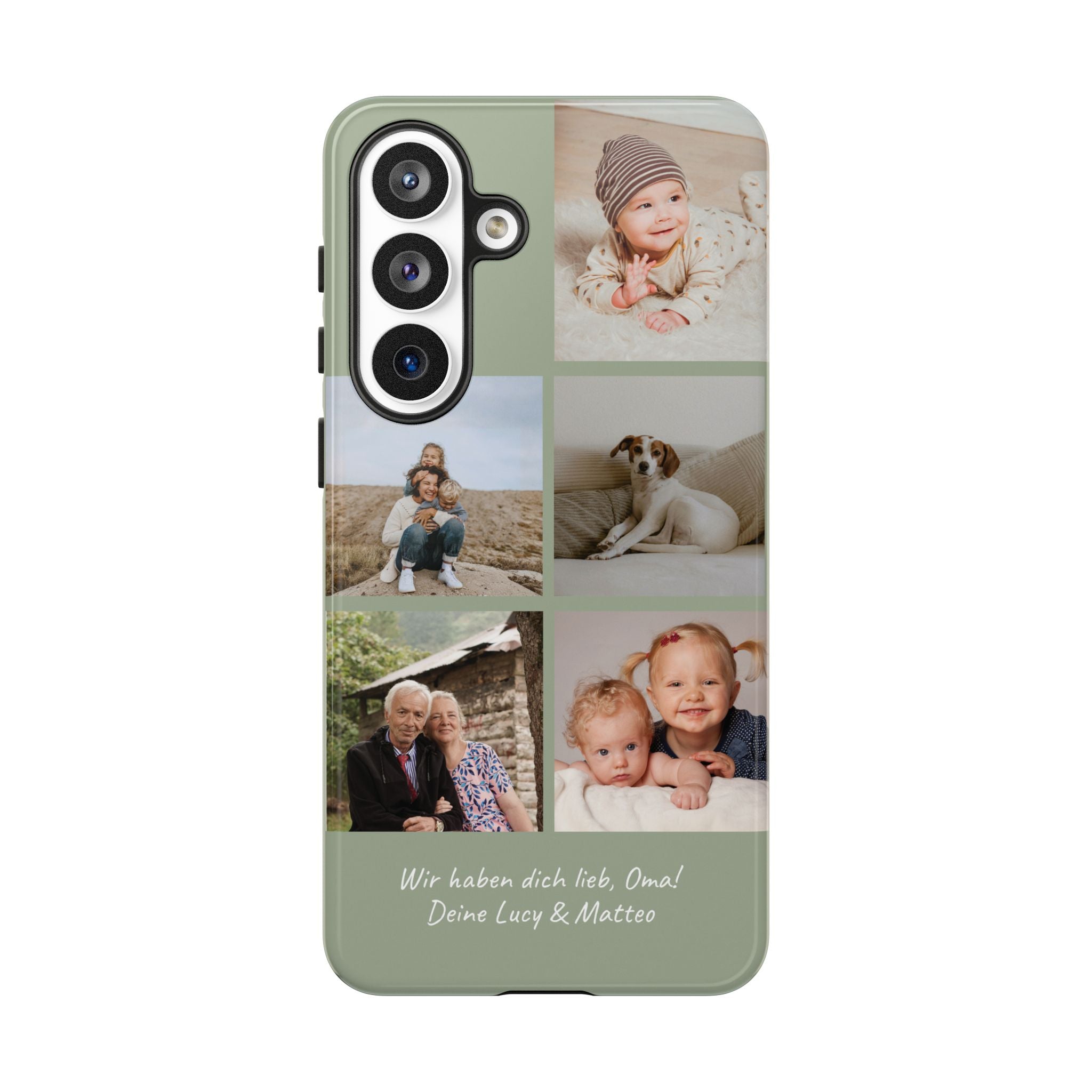 SALBEI PHOTO COLLAGE – Personalisierte Foto Handyhülle mit Dual-Layer-Schutz