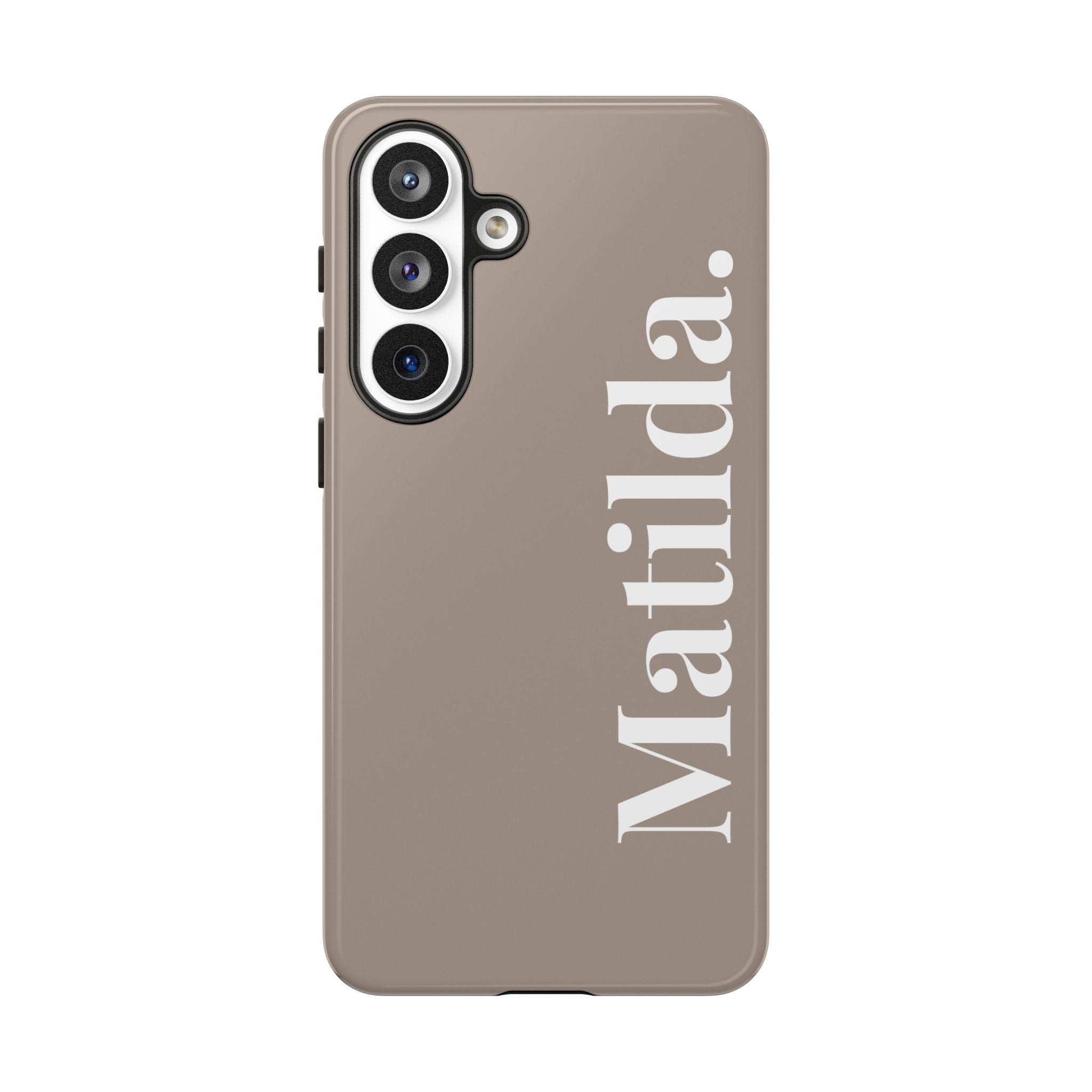MOCCA BOLD NAME – Personalisierte Handyhülle mit Dual-Layer-Schutz