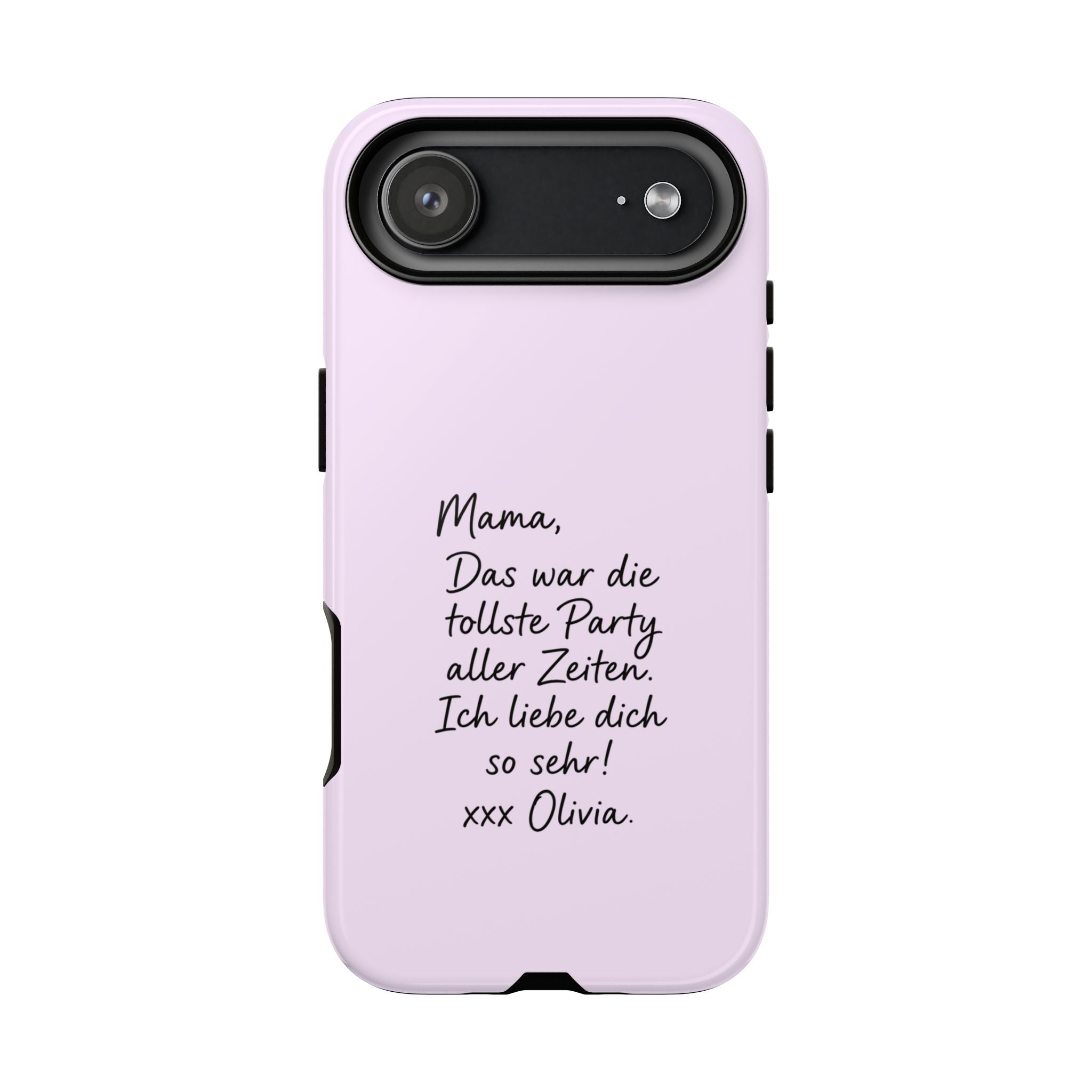 LAVENDEL mit handgeschriebener Notiz – Personalisierte Handyhülle mit Dual-Layer-Schutz