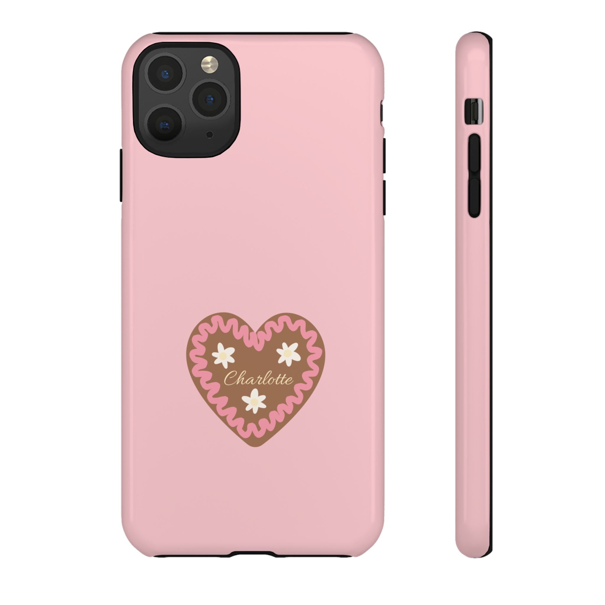 WIESNHERZ ROSE – Personalisierte Handyhülle mit Dual-Layer-Schutz