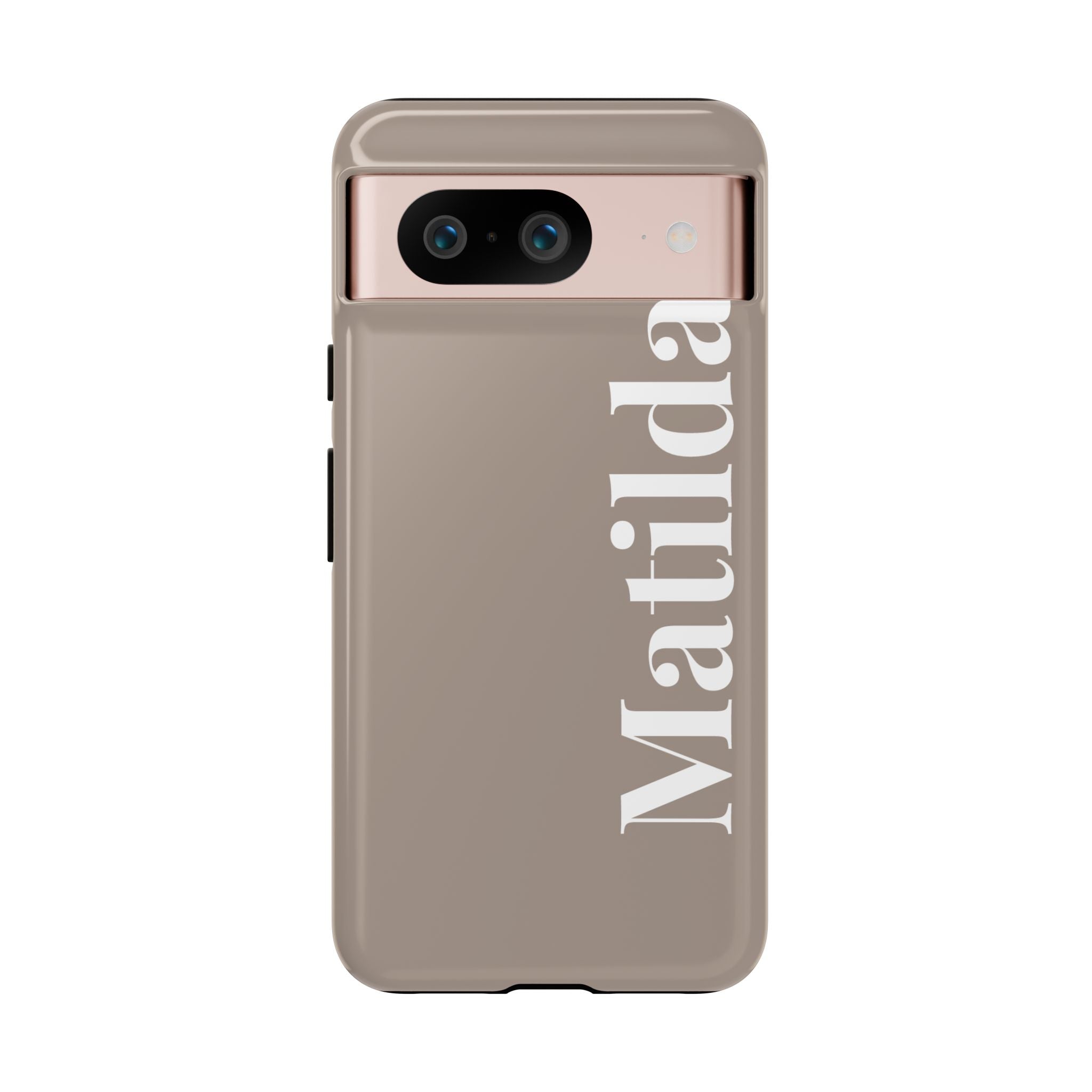 MOCCA BOLD NAME – Personalisierte Handyhülle mit Dual-Layer-Schutz