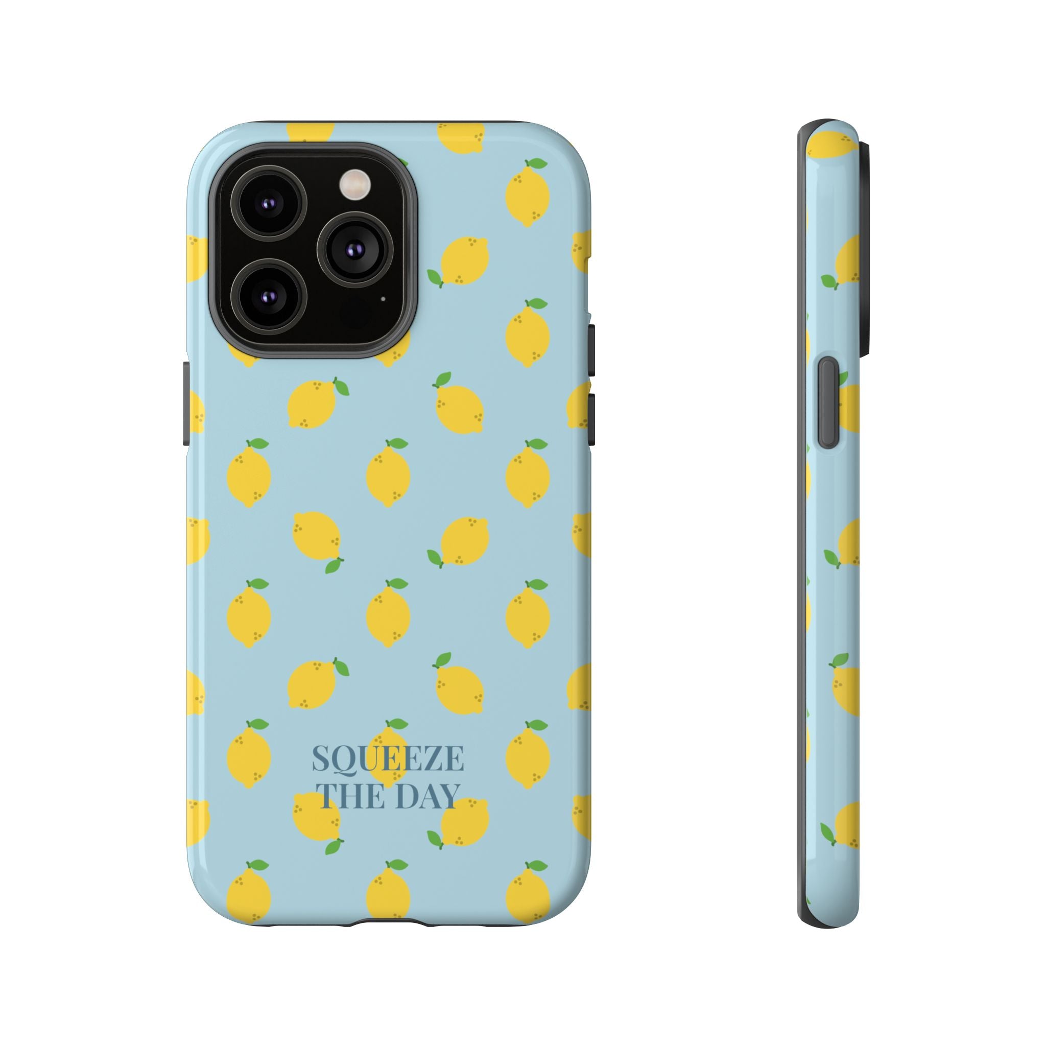 LEMONS BLUE SKY – Personalisierte Handyhülle mit Dual-Layer-Schutz