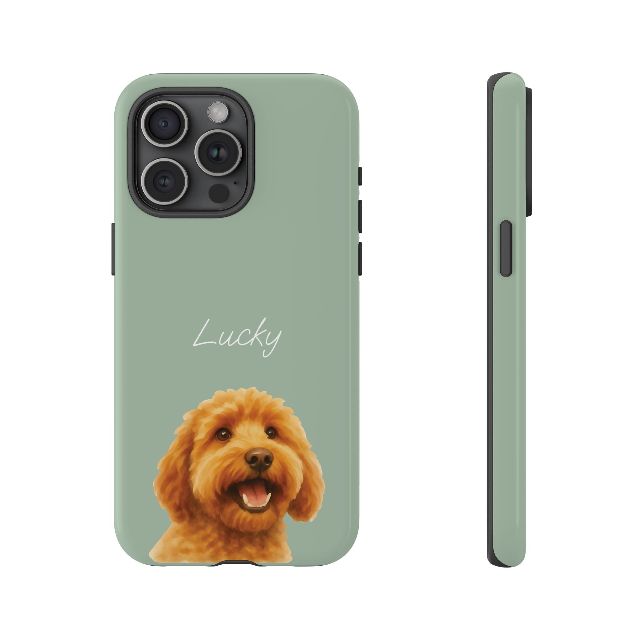 PET AQUARELL SALBEI – Personalisierte Handyhülle mit Dual-Layer-Schutz