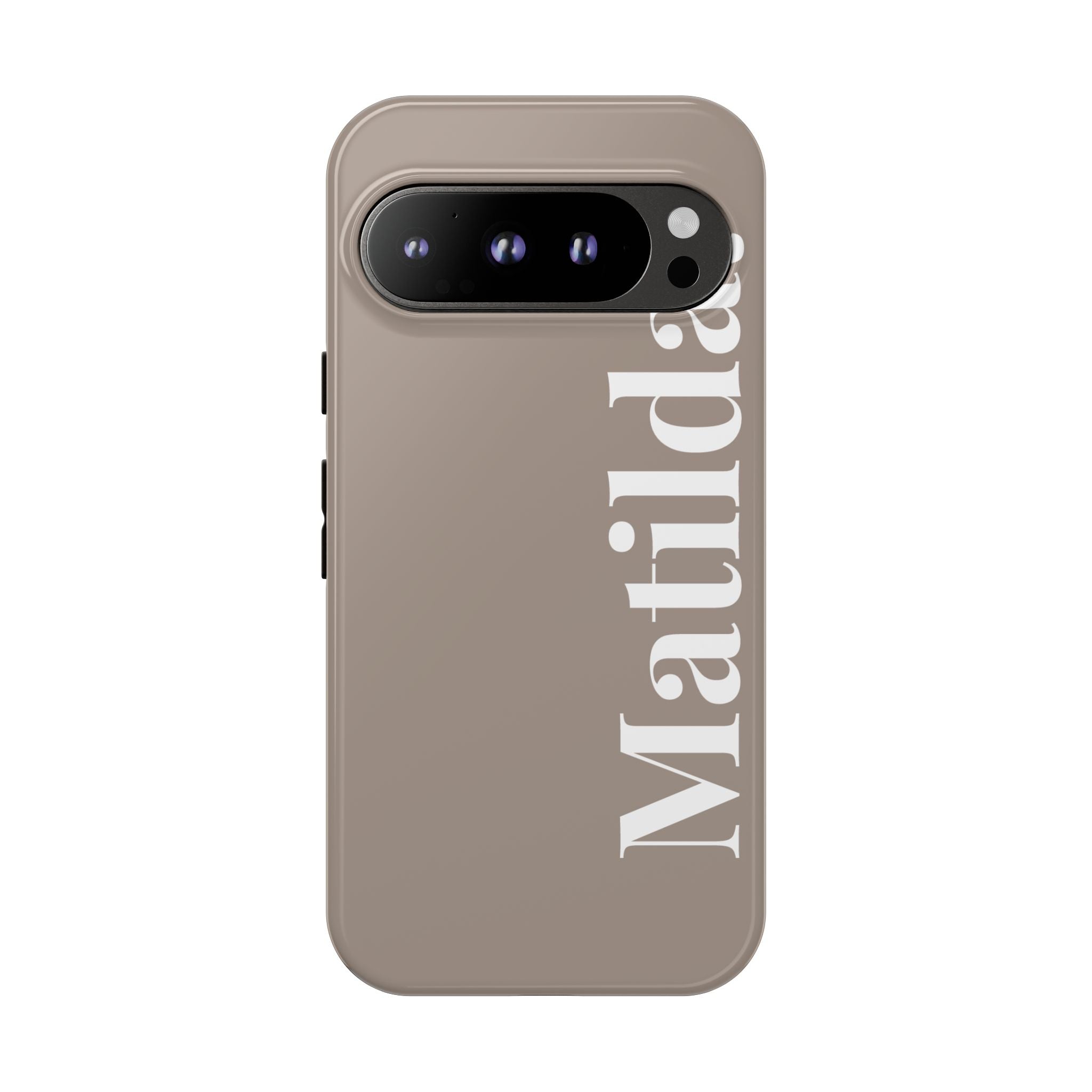 MOCCA BOLD NAME – Personalisierte Handyhülle mit Dual-Layer-Schutz