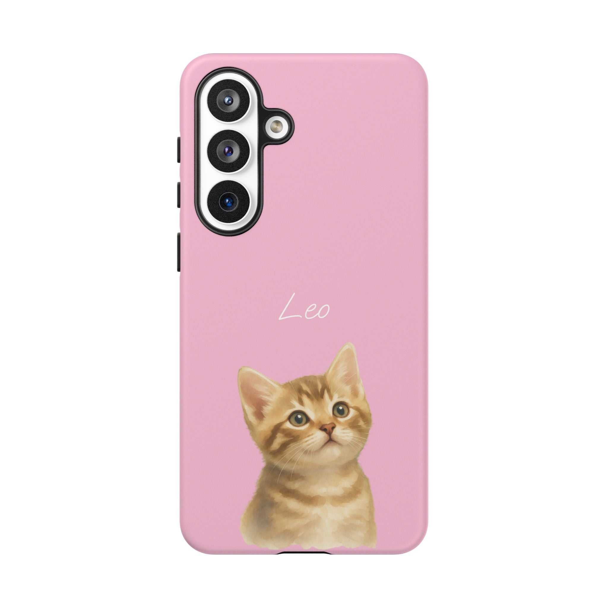 PET AQUARELL PINK – Personalisierte Handyhülle mit Dual-Layer-Schutz