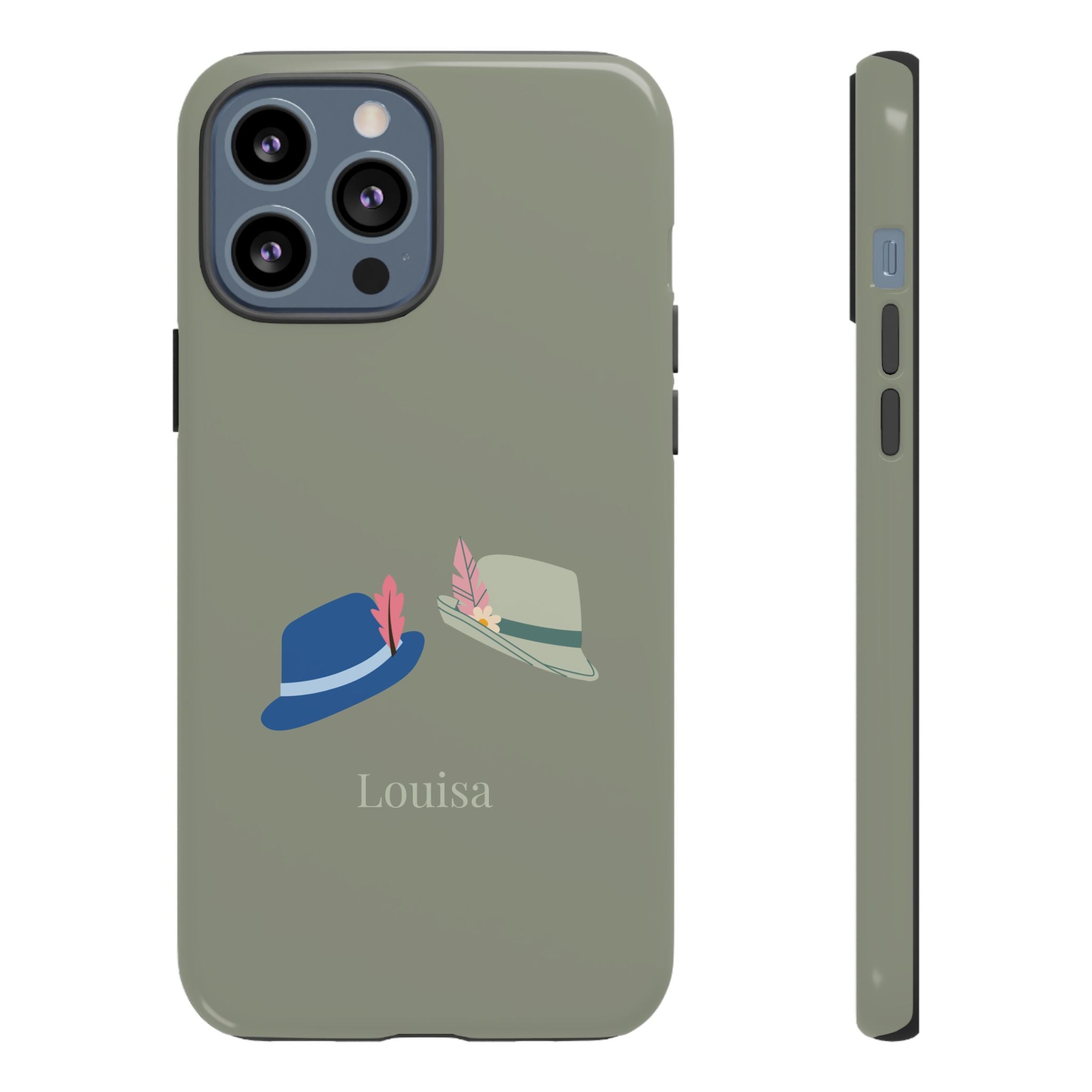TRACHTENHÜTE SALBEI – Personalisierte Handyhülle mit Dual-Layer-Schutz
