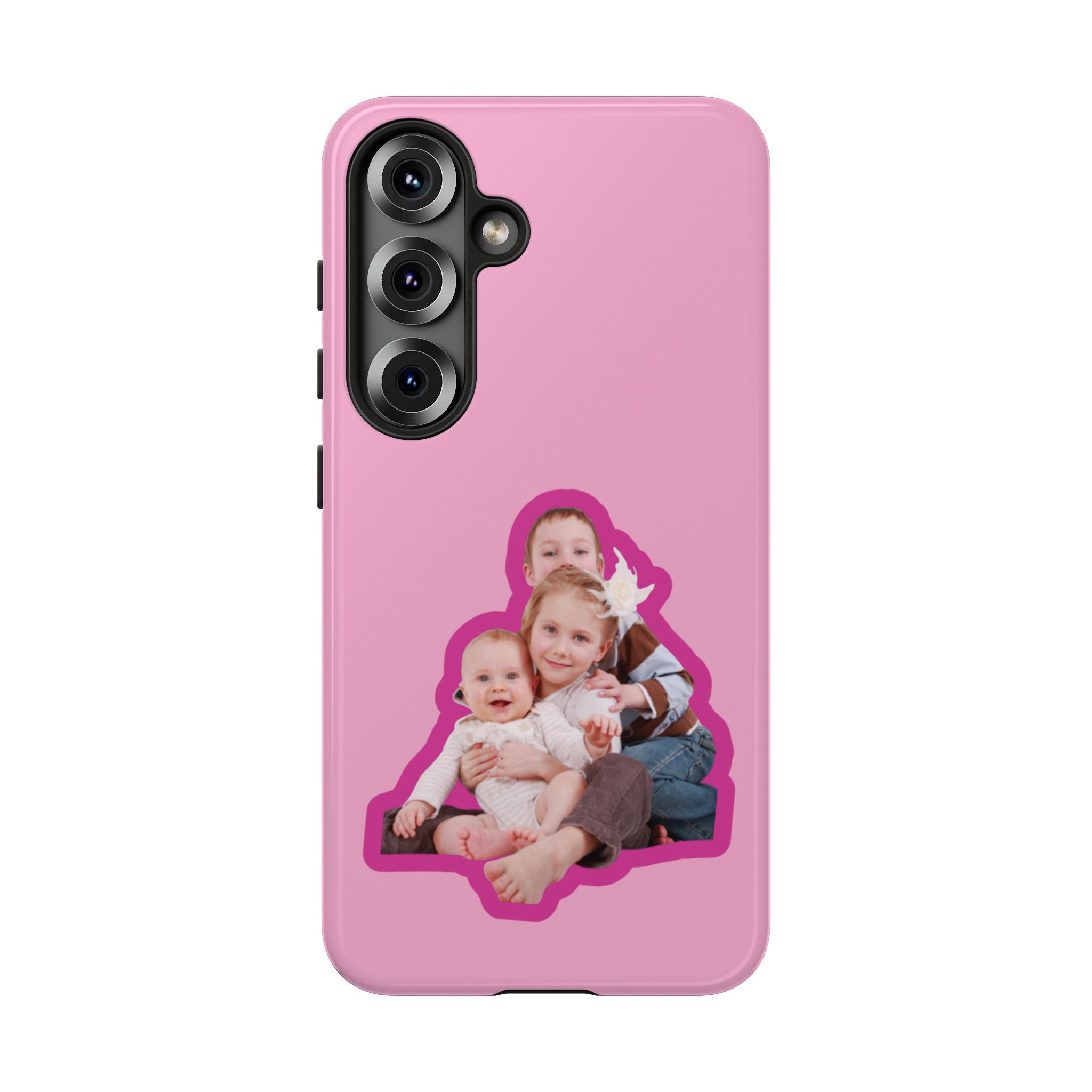 PINK CARTOON – Personalisierte Foto Handyhülle mit Dual-Layer-Schutz