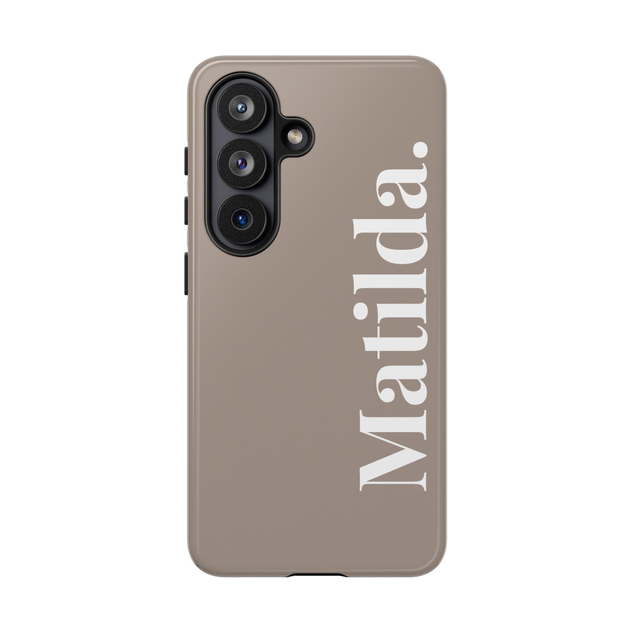 MOCCA BOLD NAME – Personalisierte Handyhülle mit Dual-Layer-Schutz