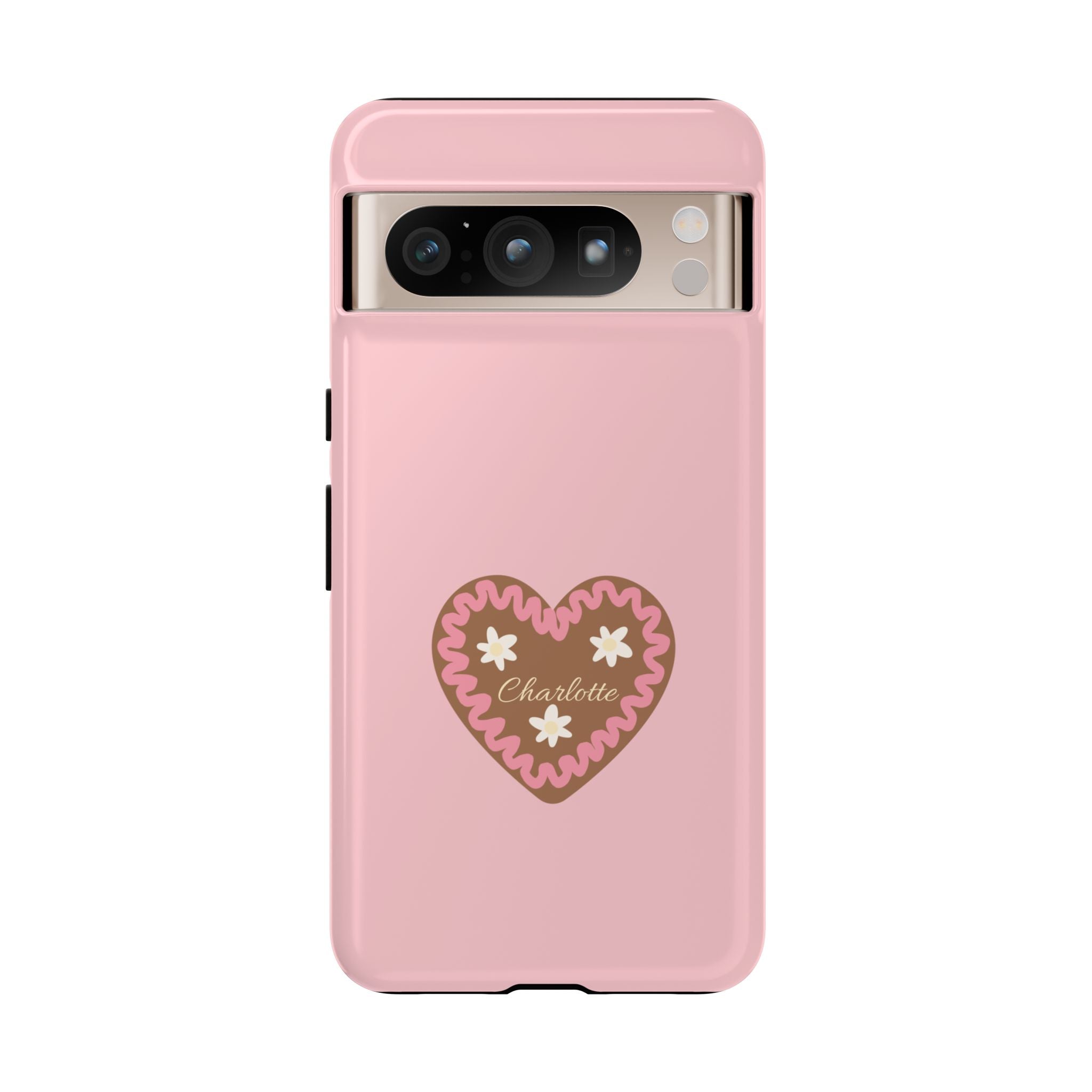 WIESNHERZ ROSE – Personalisierte Handyhülle mit Dual-Layer-Schutz