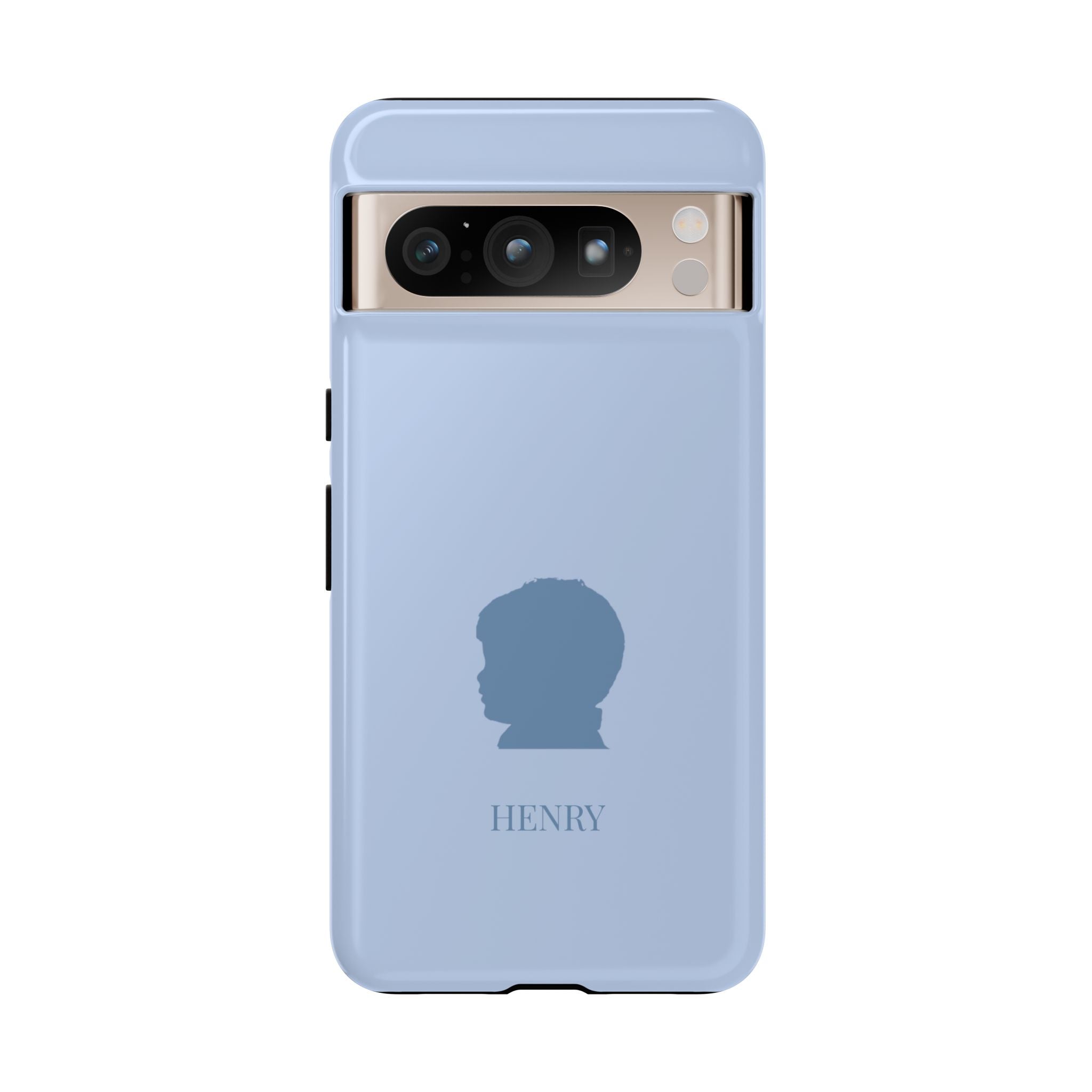 SILHOUETTE BLUE – Personalisierte Handyhülle mit Dual-Layer-Schutz