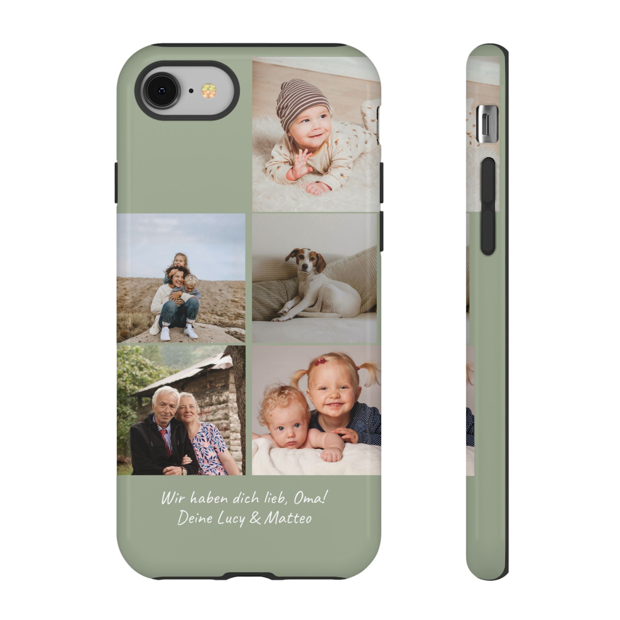 SALBEI PHOTO COLLAGE – Personalisierte Foto Handyhülle mit Dual-Layer-Schutz