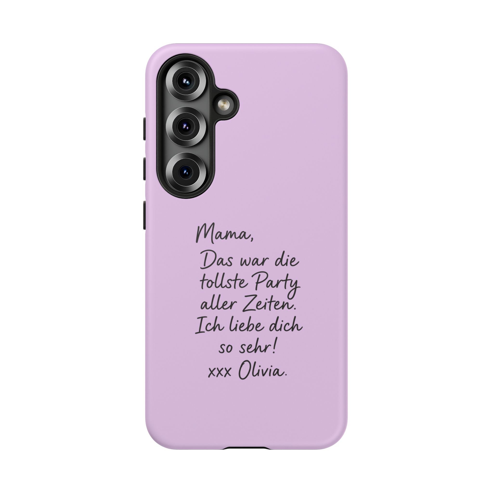 LAVENDEL mit handgeschriebener Notiz – Personalisierte Handyhülle mit Dual-Layer-Schutz