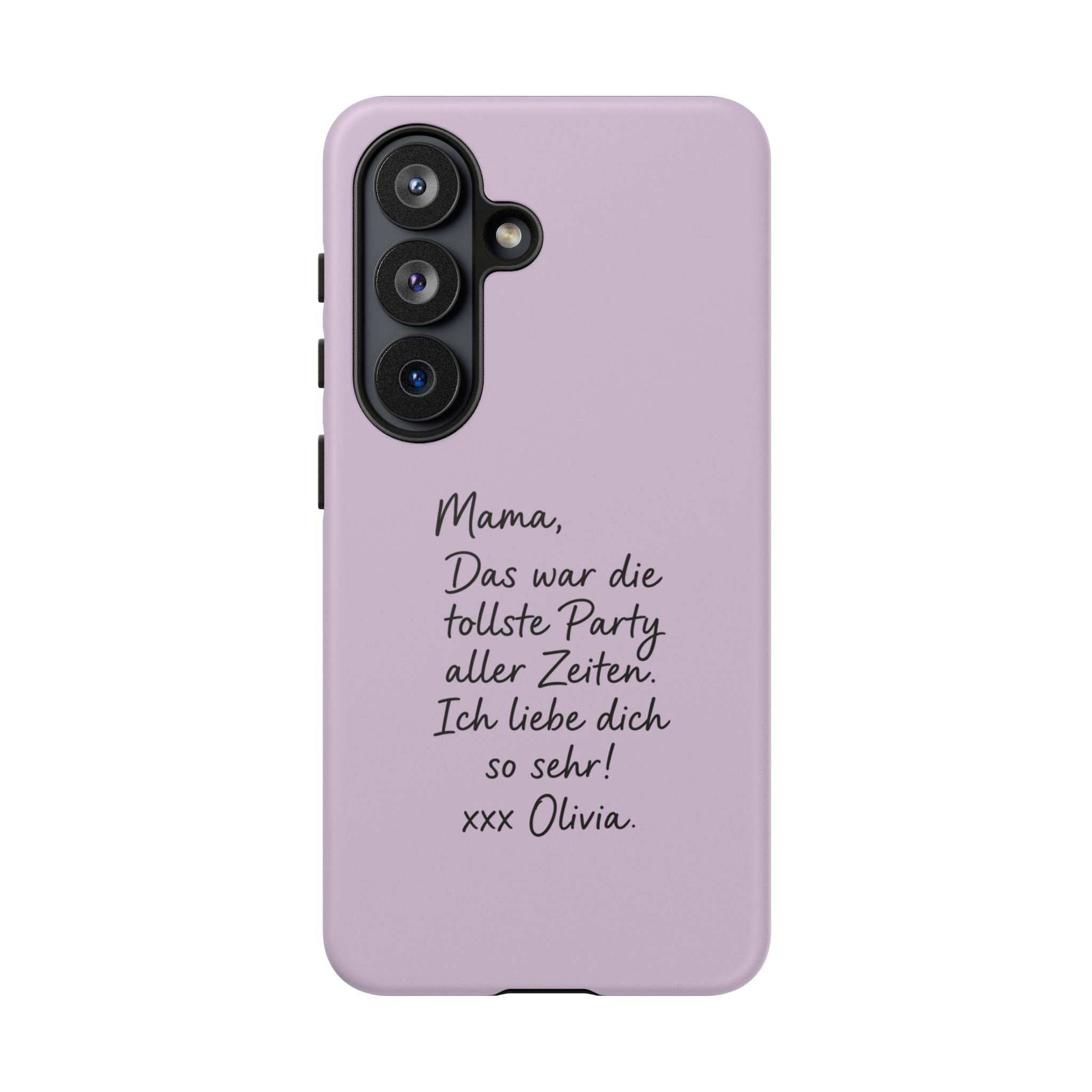 LAVENDER HANDWRITTEN NOTE – Personalisierte Handyhülle mit Dual-Layer-Schutz