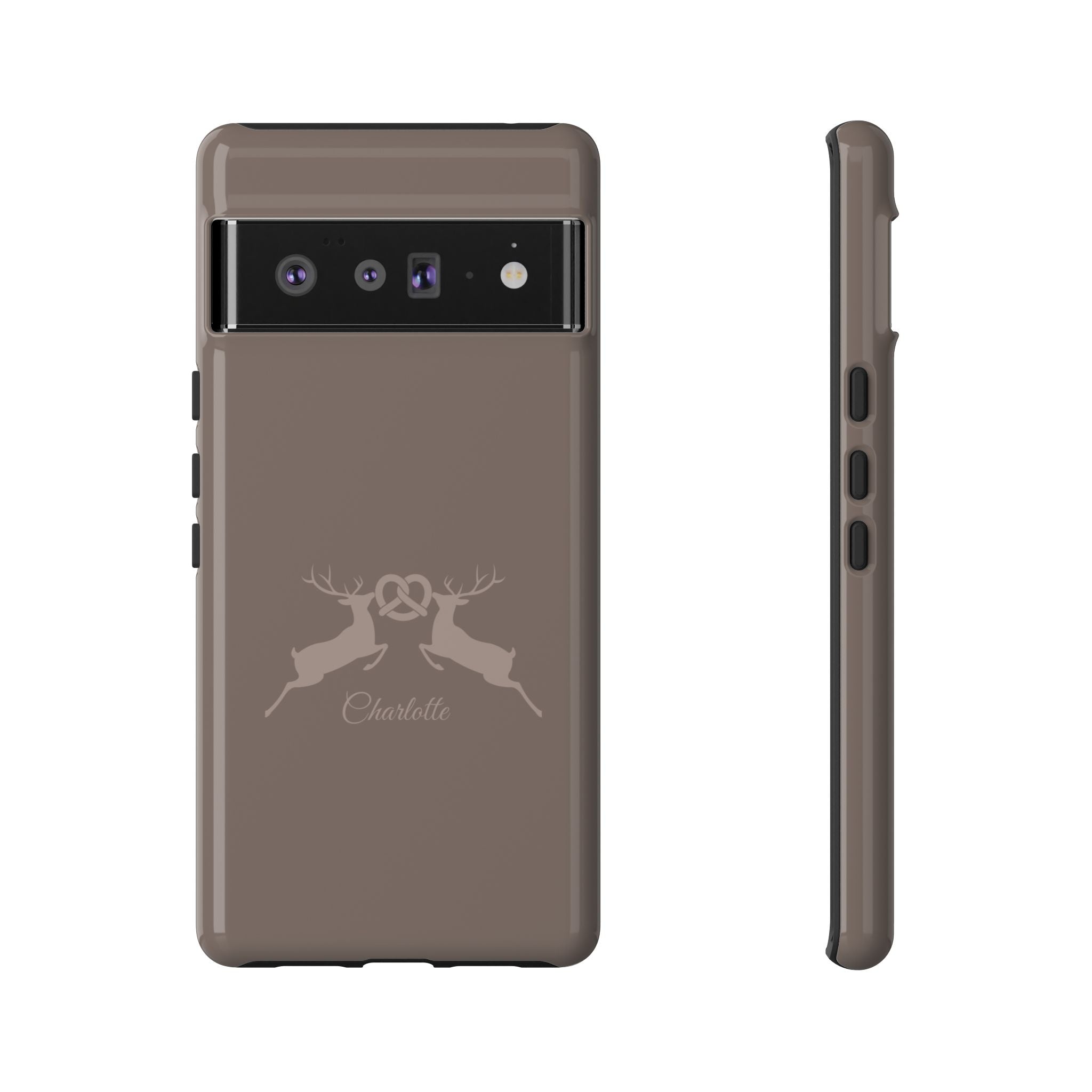 HIRSCH MOCCA – Personalisierte Handyhülle mit Dual-Layer-Schutz