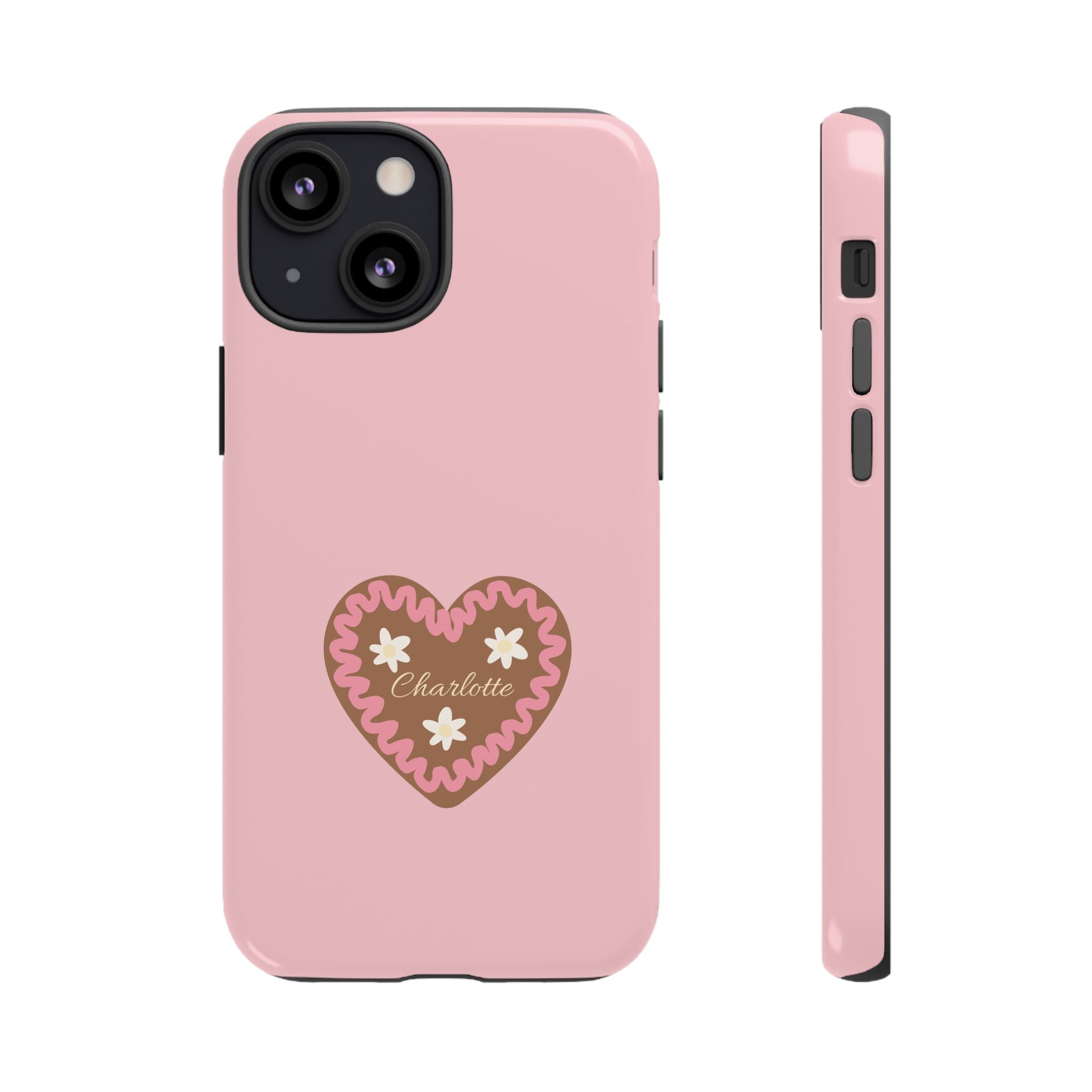 WIESNHERZ ROSE – Personalisierte Handyhülle mit Dual-Layer-Schutz