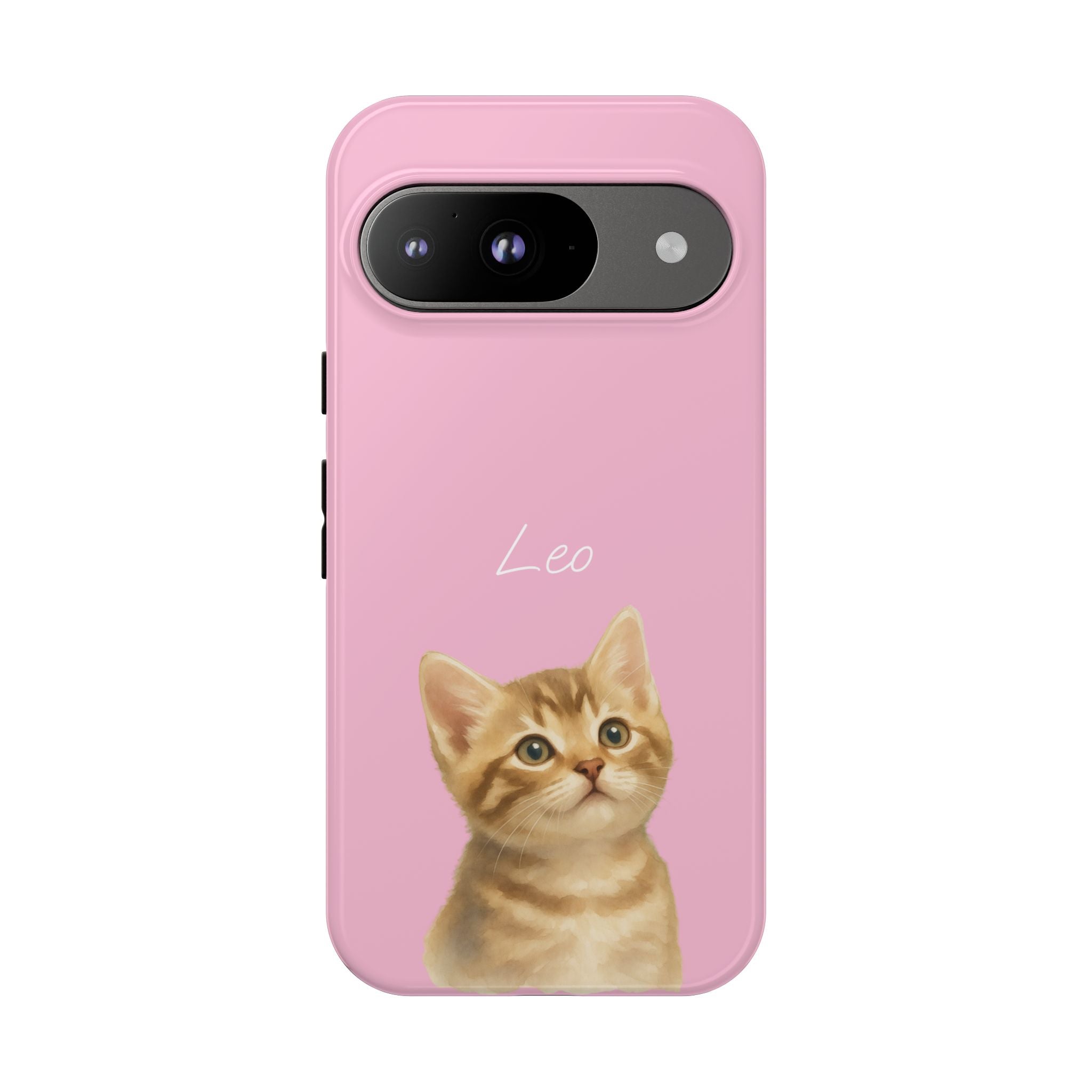 PET AQUARELL PINK – Personalisierte Handyhülle mit Dual-Layer-Schutz