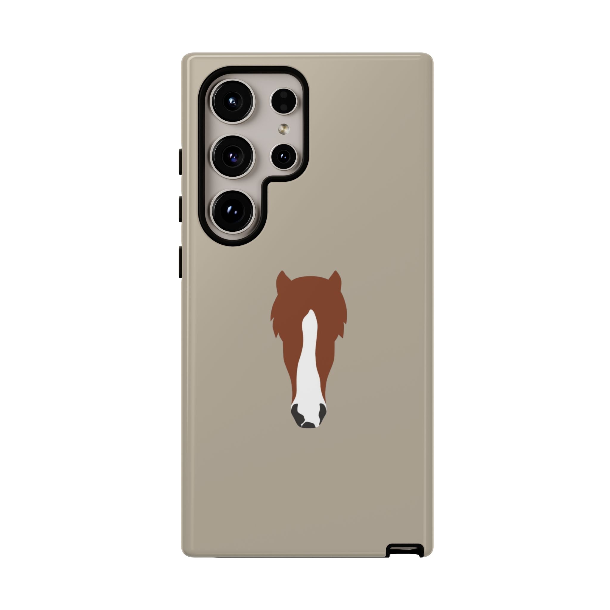 UNIQUE ANIMAL ART EDITION BEIGE – Personalisierte Handyhülle mit Dual-Layer-Schutz