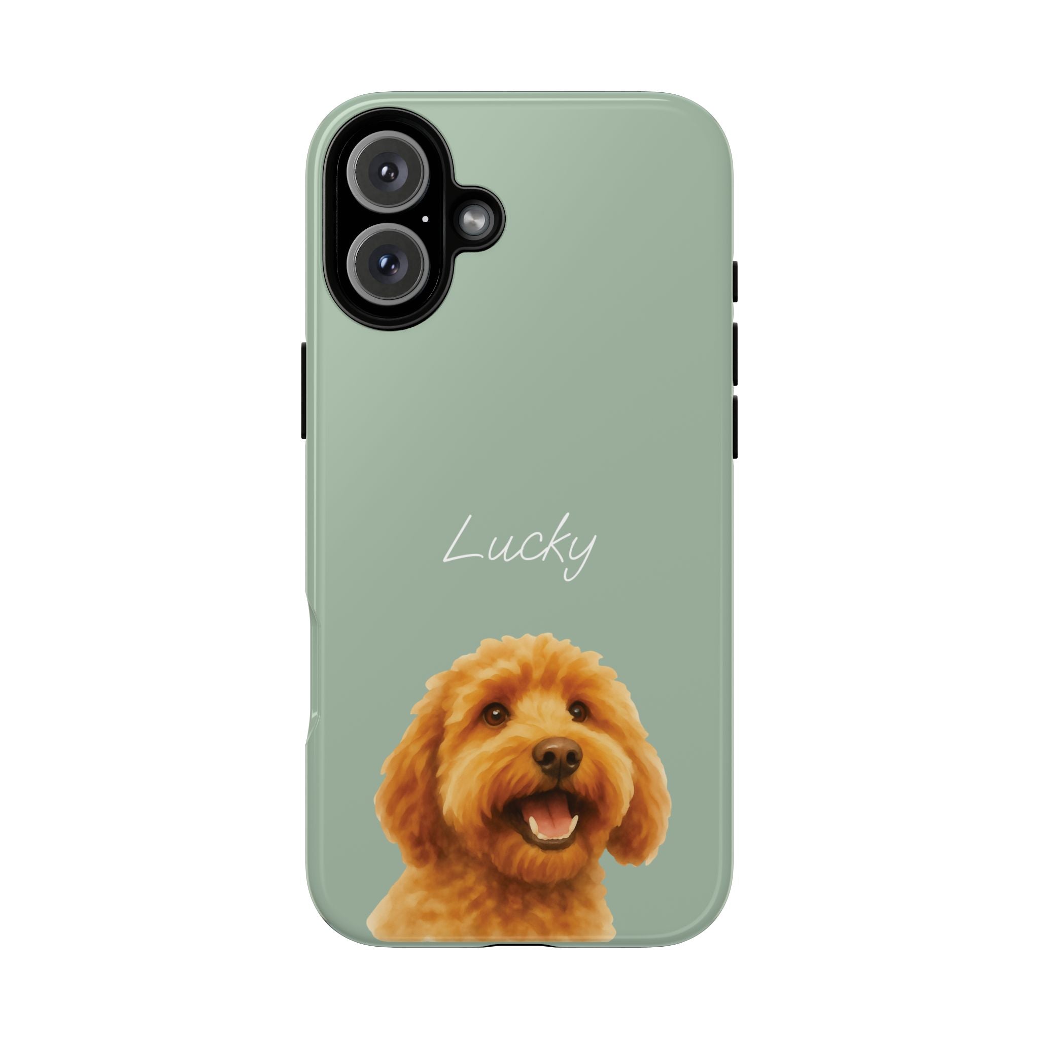 PET AQUARELL SALBEI – Personalisierte Handyhülle mit Dual-Layer-Schutz