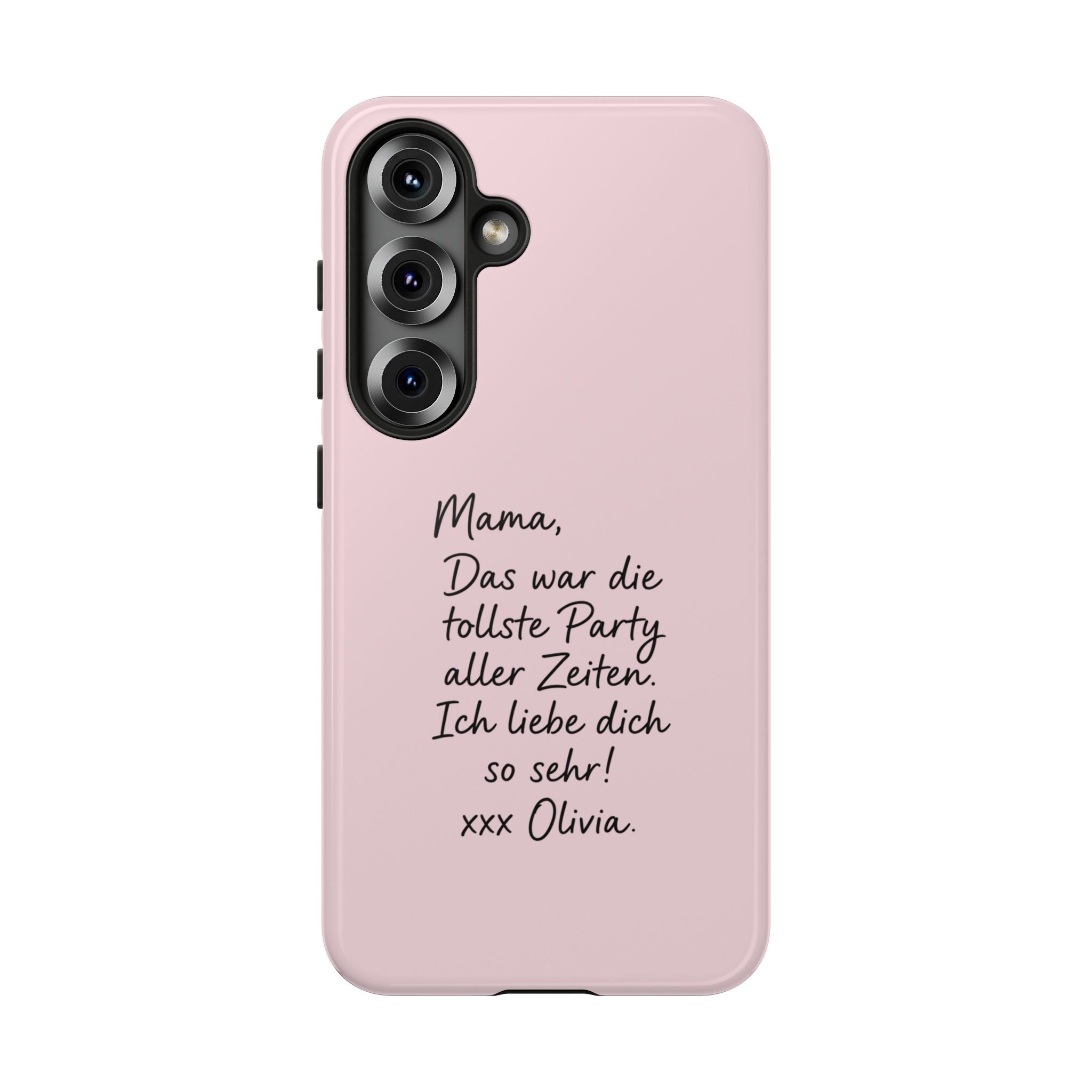 ROSE HANDWRITTEN NOTE – Personalisierte Handyhülle mit Dual-Layer-Schutz