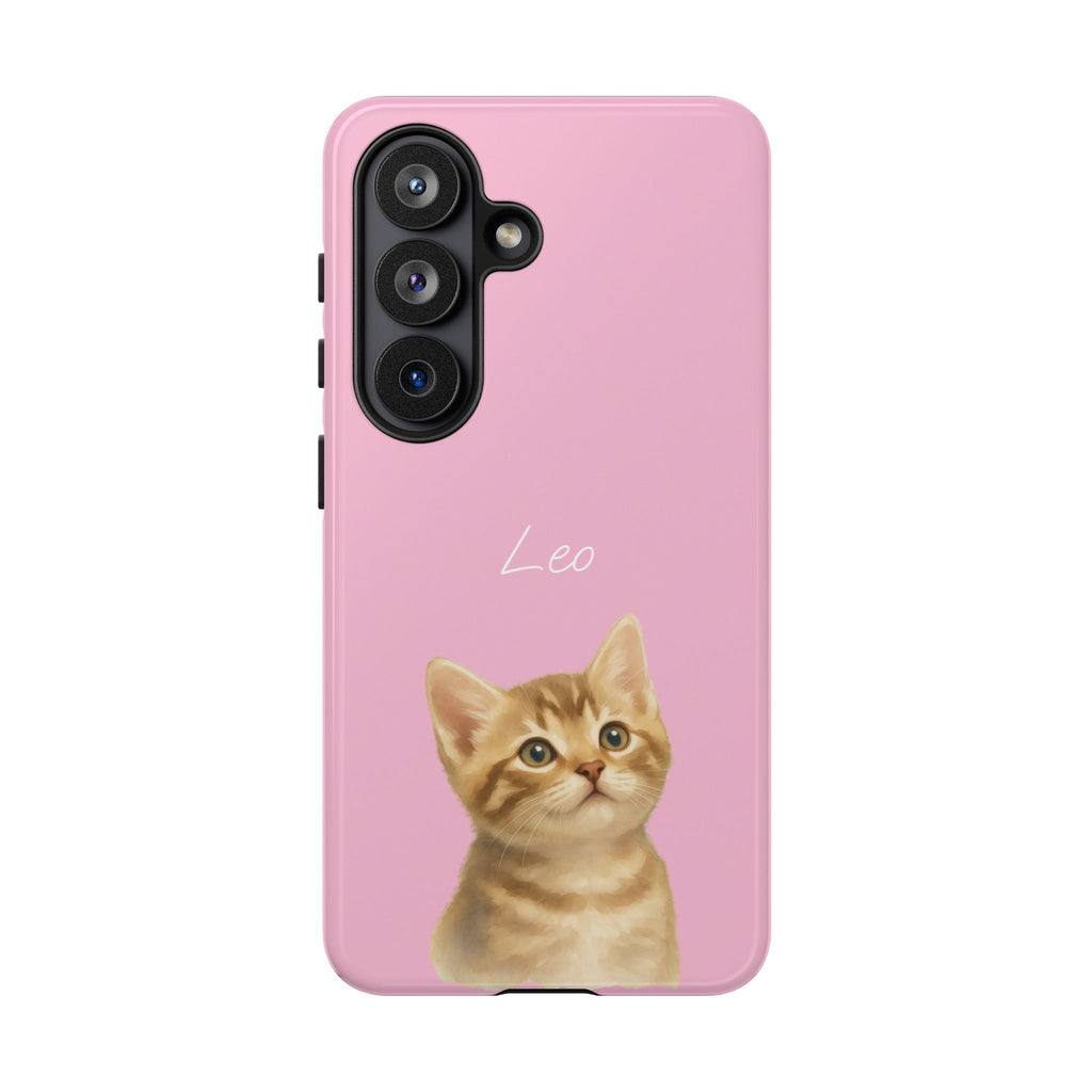 PET AQUARELL PINK – Personalisierte Handyhülle mit Dual-Layer-Schutz