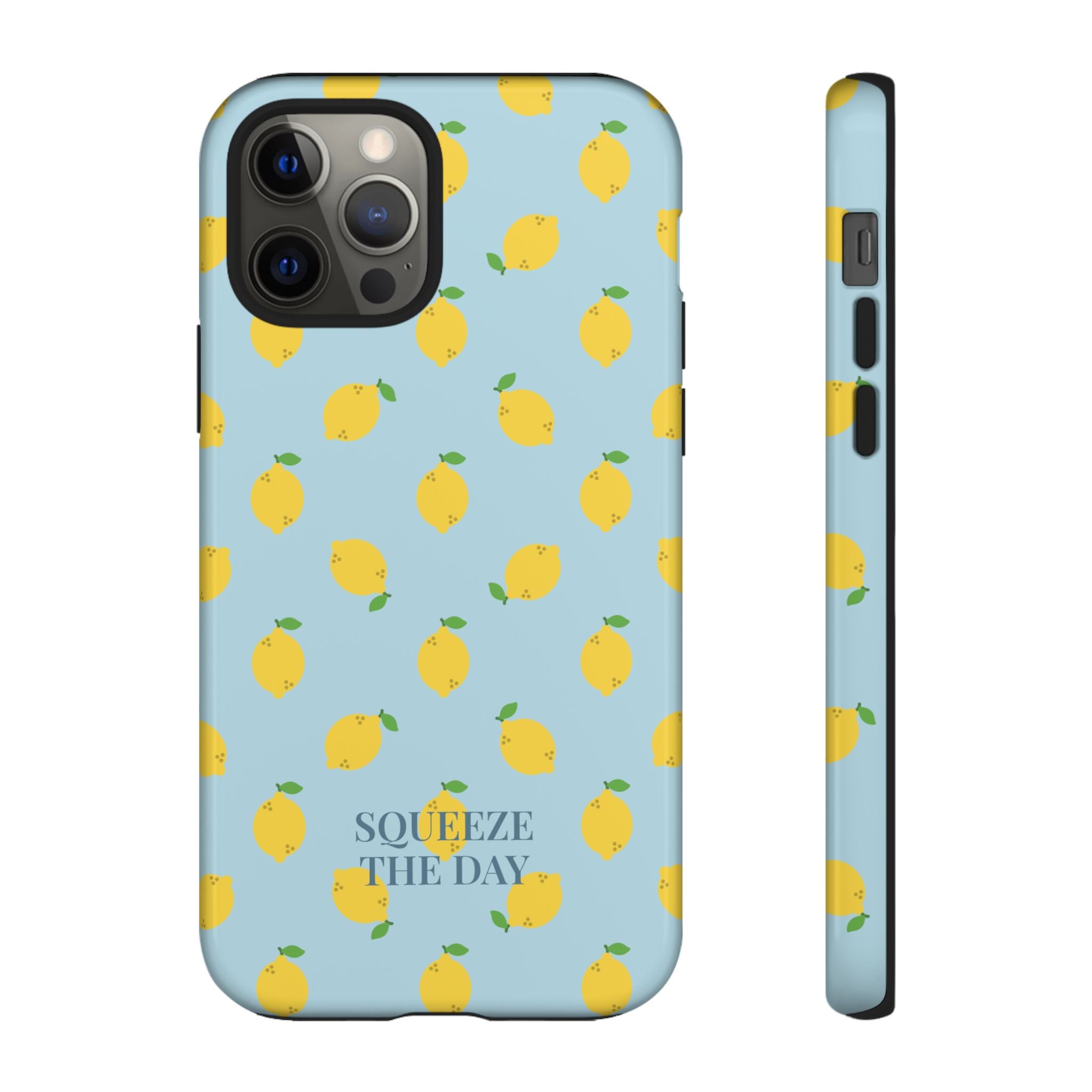 LEMONS BLUE SKY – Personalisierte Handyhülle mit Dual-Layer-Schutz