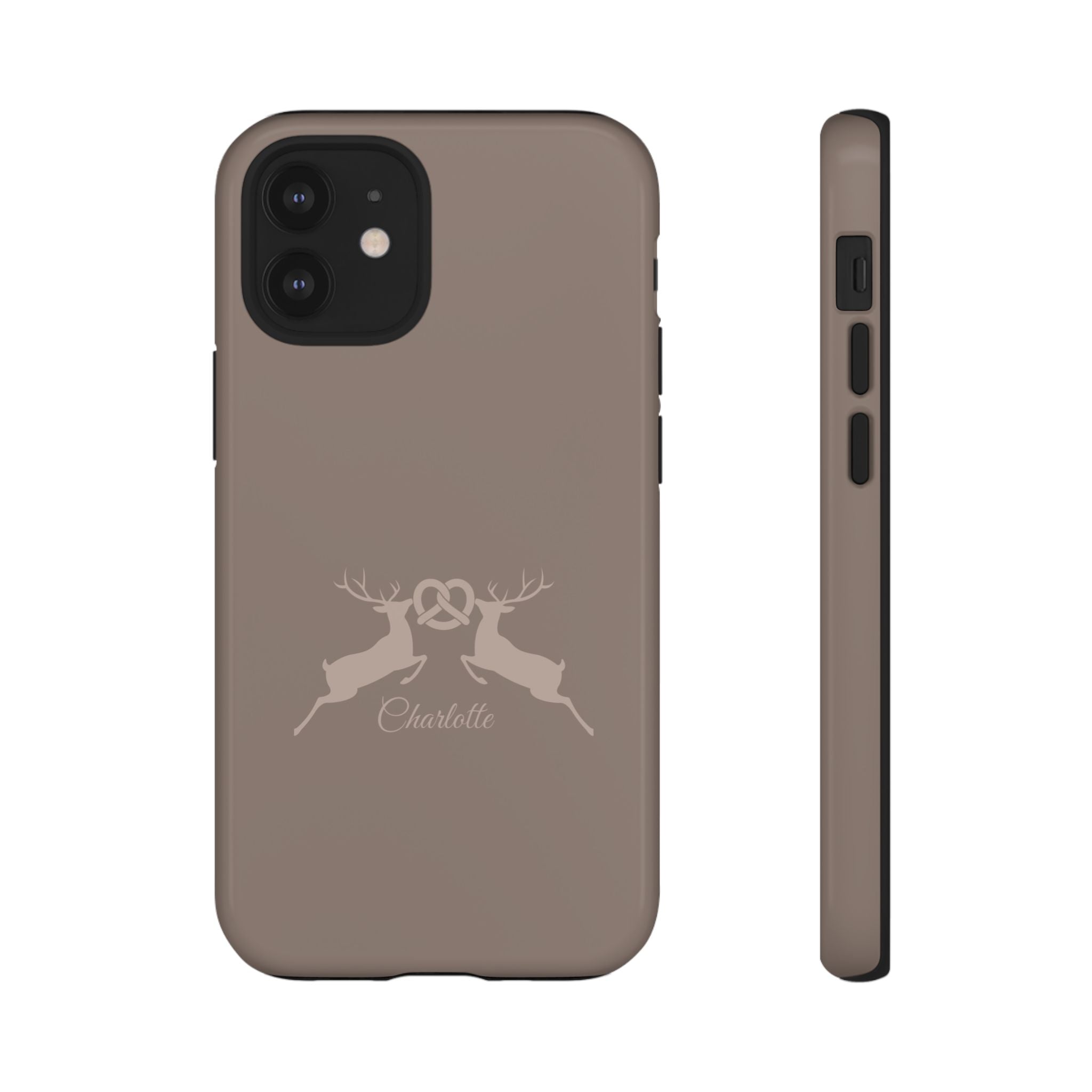 HIRSCH MOCCA – Personalisierte Handyhülle mit Dual-Layer-Schutz