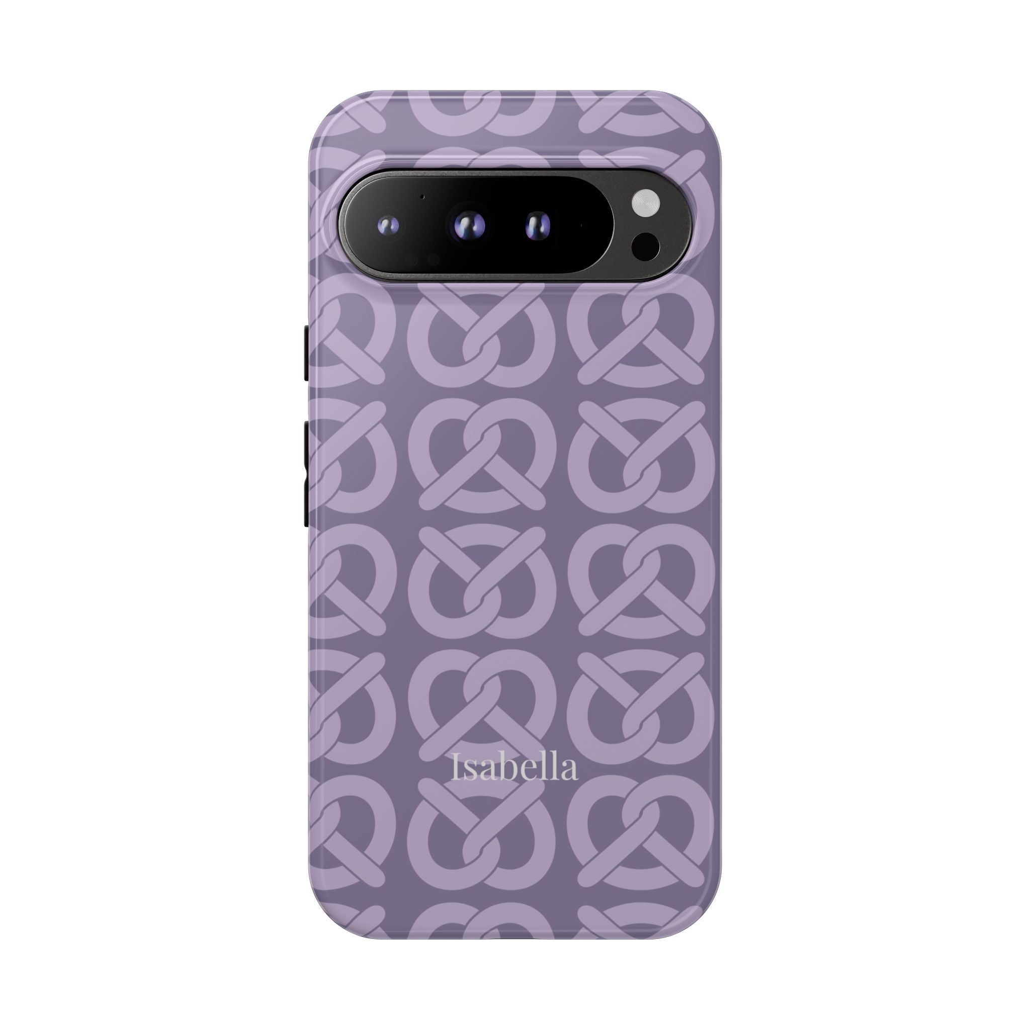 BREZN MONOGRAMM LAVENDEL – Personalisierte Handyhülle mit Dual-Layer-Schutz
