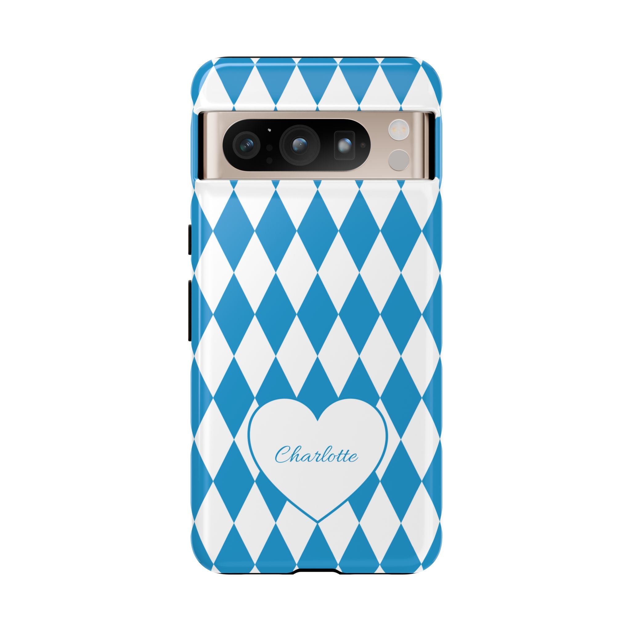 BAYERN BLAU WEISS – Personalisierte Handyhülle mit Dual-Layer-Schutz