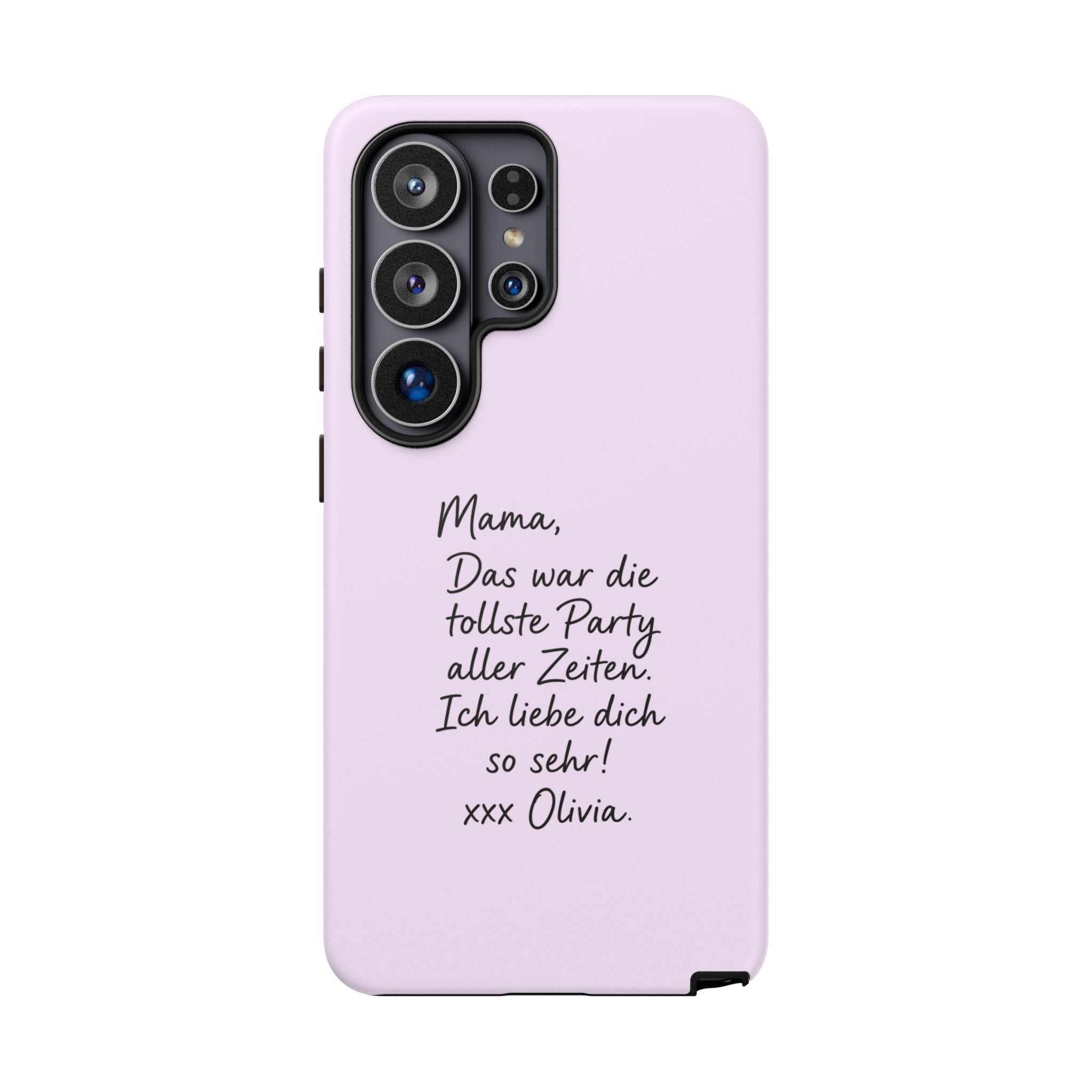 LAVENDEL mit handgeschriebener Notiz – Personalisierte Handyhülle mit Dual-Layer-Schutz