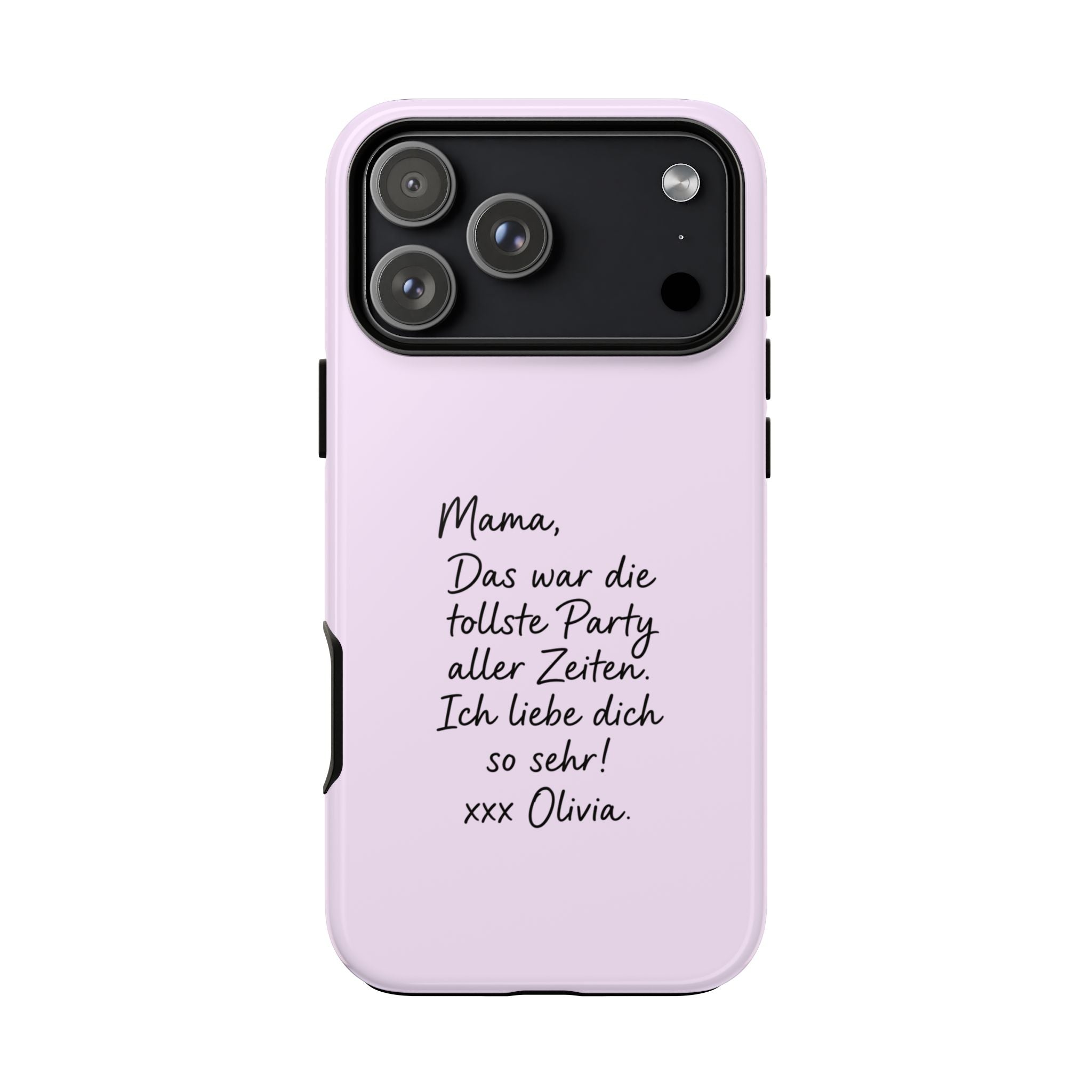 LAVENDEL mit handgeschriebener Notiz – Personalisierte Handyhülle mit Dual-Layer-Schutz