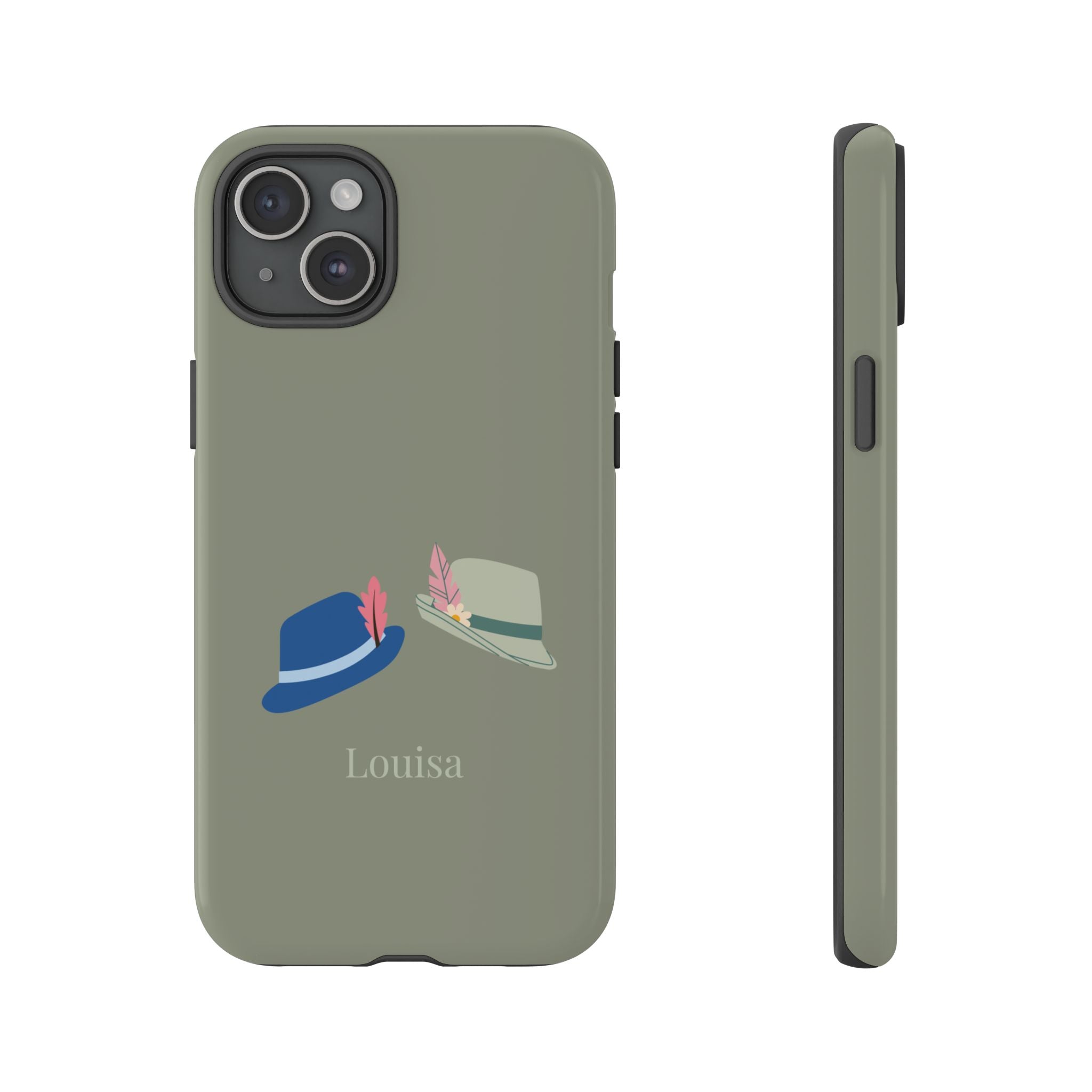 TRACHTENHÜTE SALBEI – Personalisierte Handyhülle mit Dual-Layer-Schutz