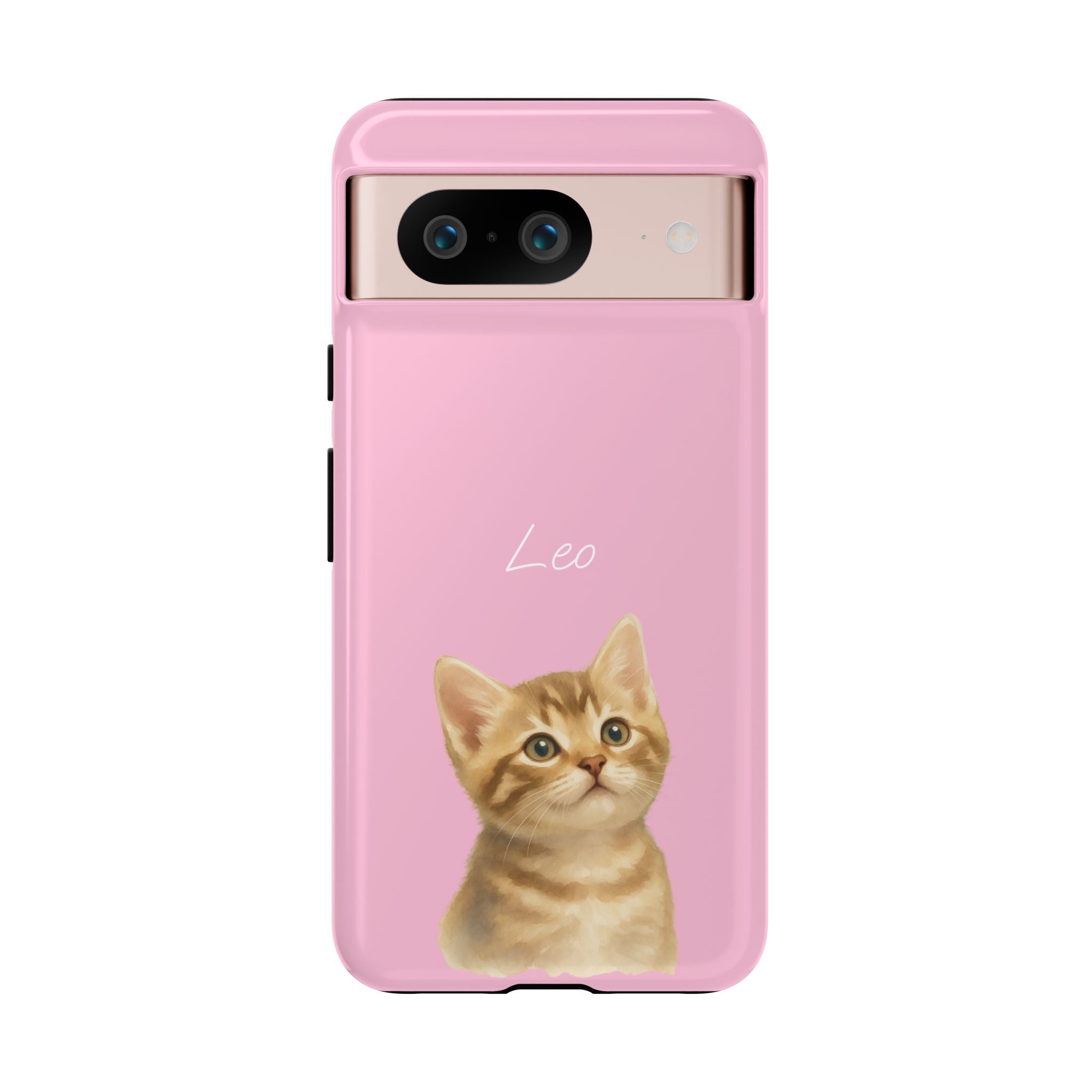PET AQUARELL PINK – Personalisierte Handyhülle mit Dual-Layer-Schutz