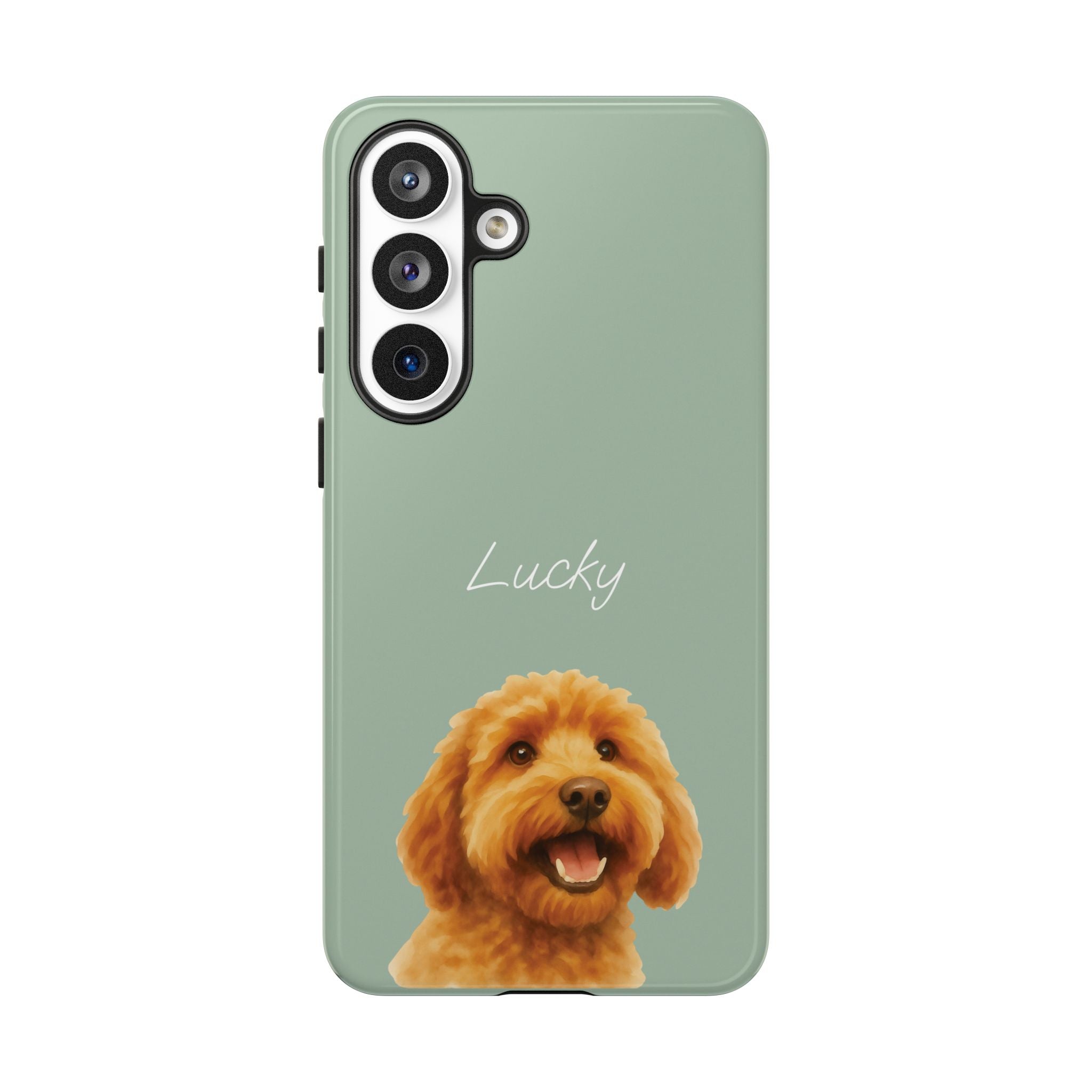PET AQUARELL SALBEI – Personalisierte Handyhülle mit Dual-Layer-Schutz