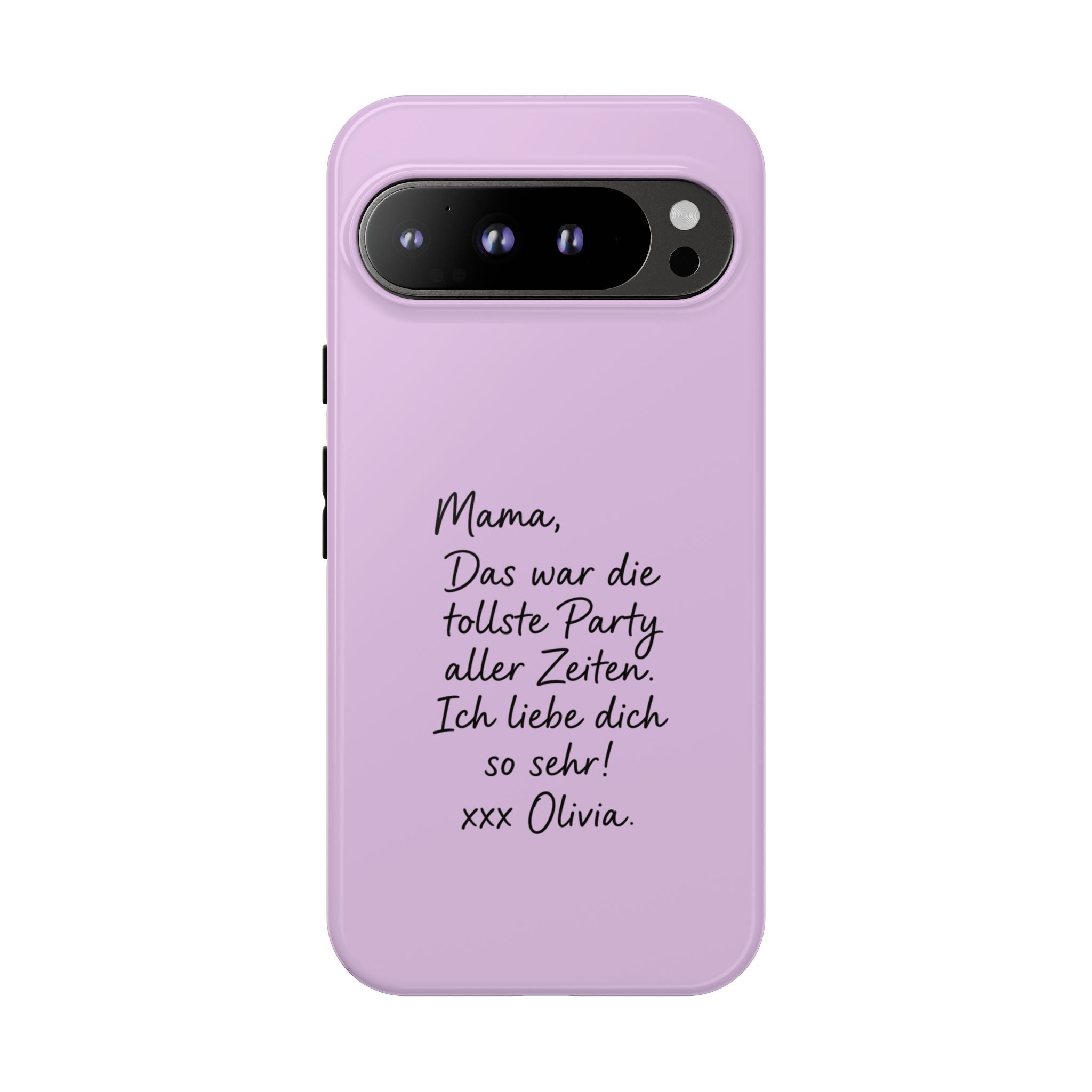 LAVENDEL mit handgeschriebener Notiz – Personalisierte Handyhülle mit Dual-Layer-Schutz