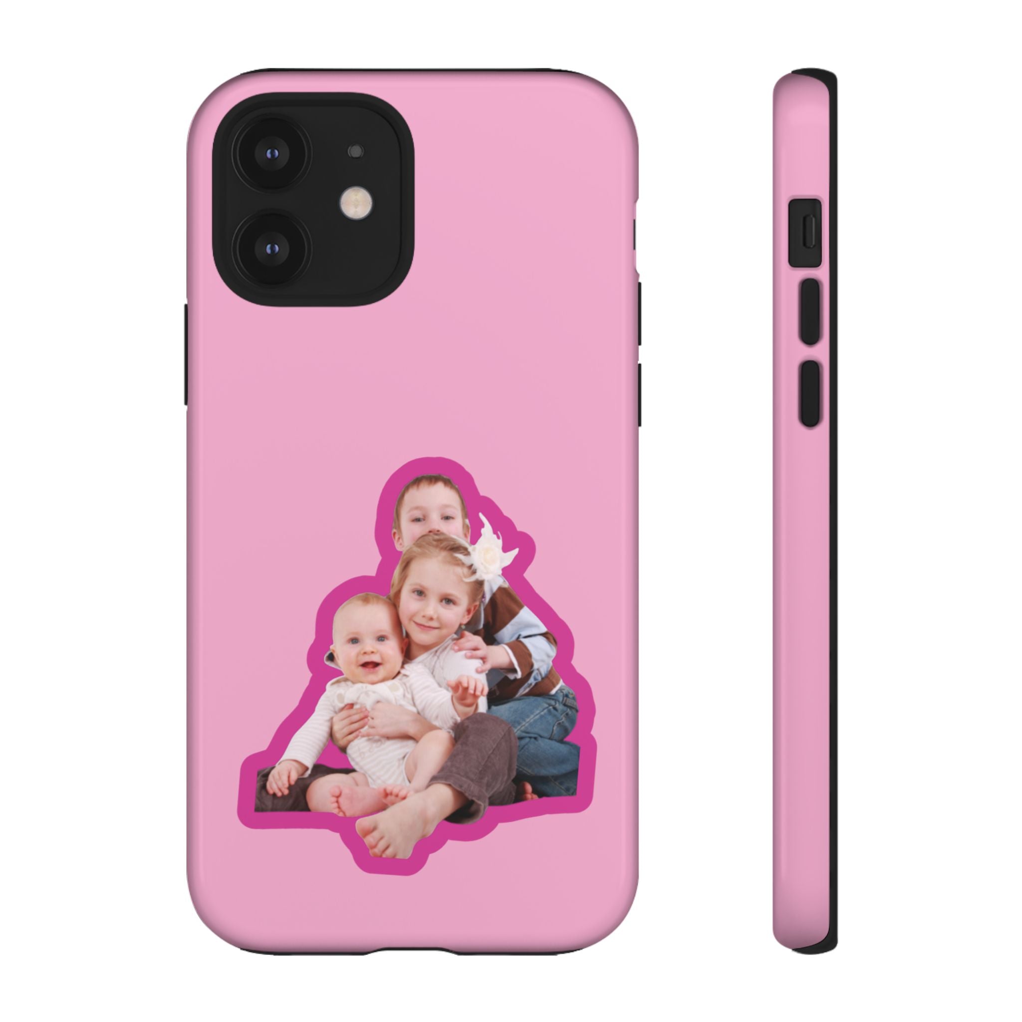 PINK CARTOON – Personalisierte Foto Handyhülle mit Dual-Layer-Schutz