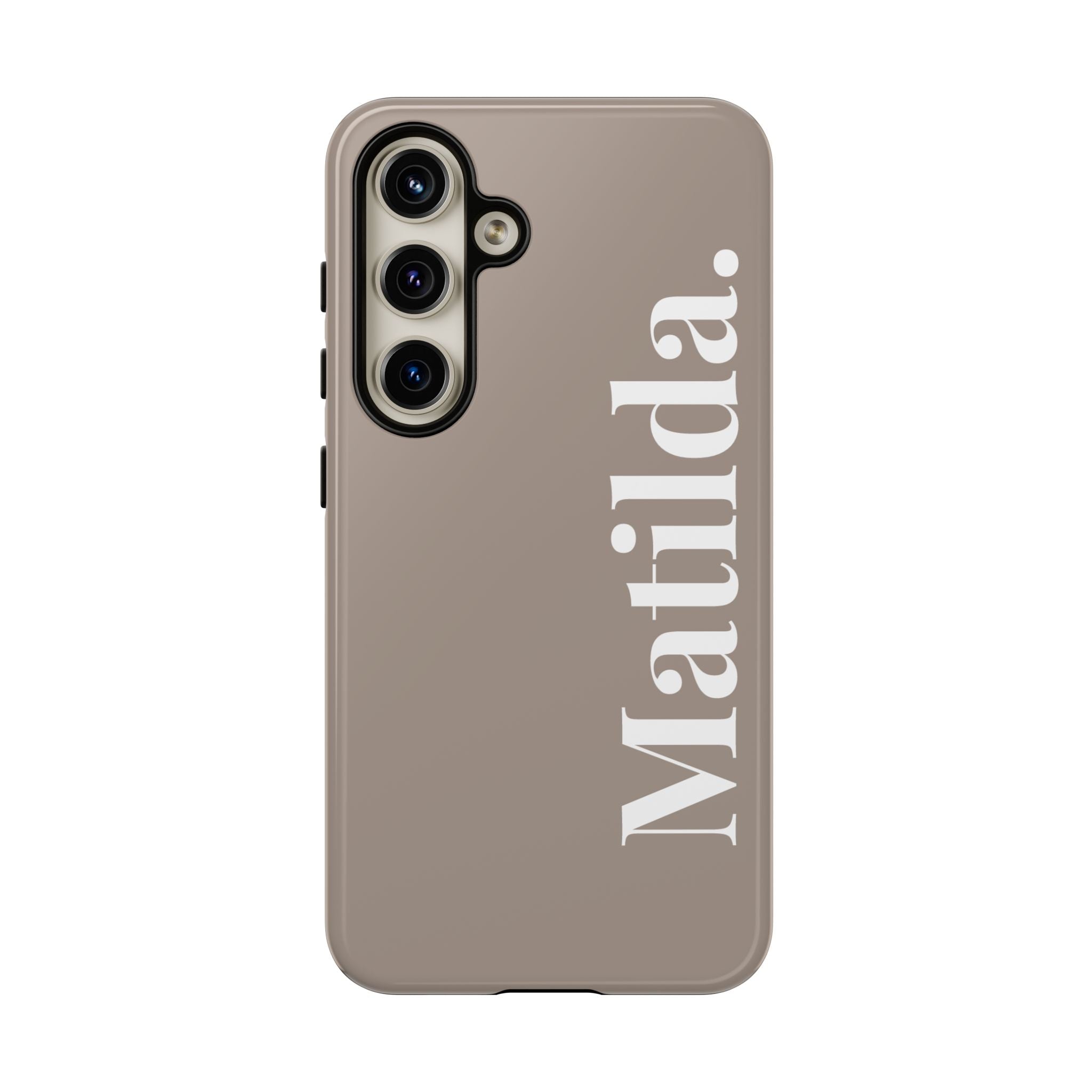 MOCCA BOLD NAME – Personalisierte Handyhülle mit Dual-Layer-Schutz