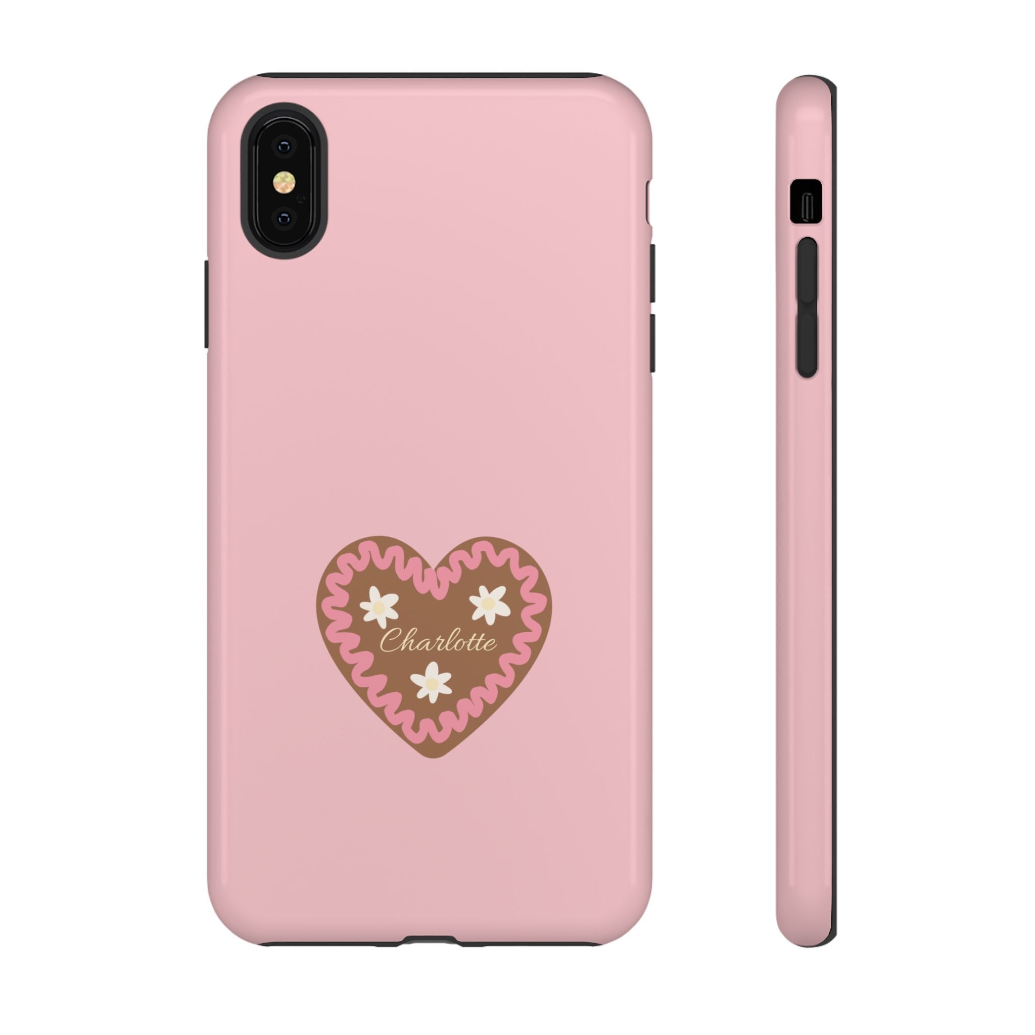 WIESNHERZ ROSE – Personalisierte Handyhülle mit Dual-Layer-Schutz