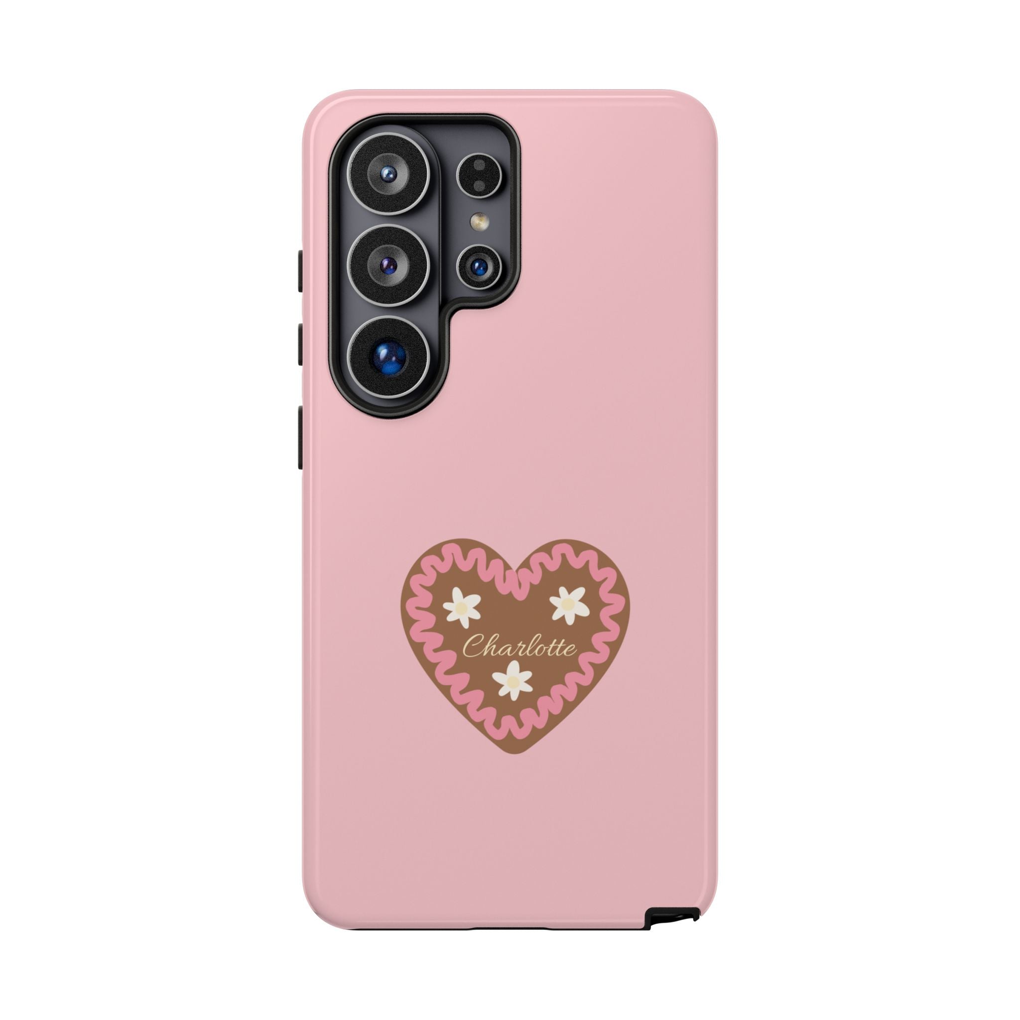 WIESNHERZ ROSE – Personalisierte Handyhülle mit Dual-Layer-Schutz