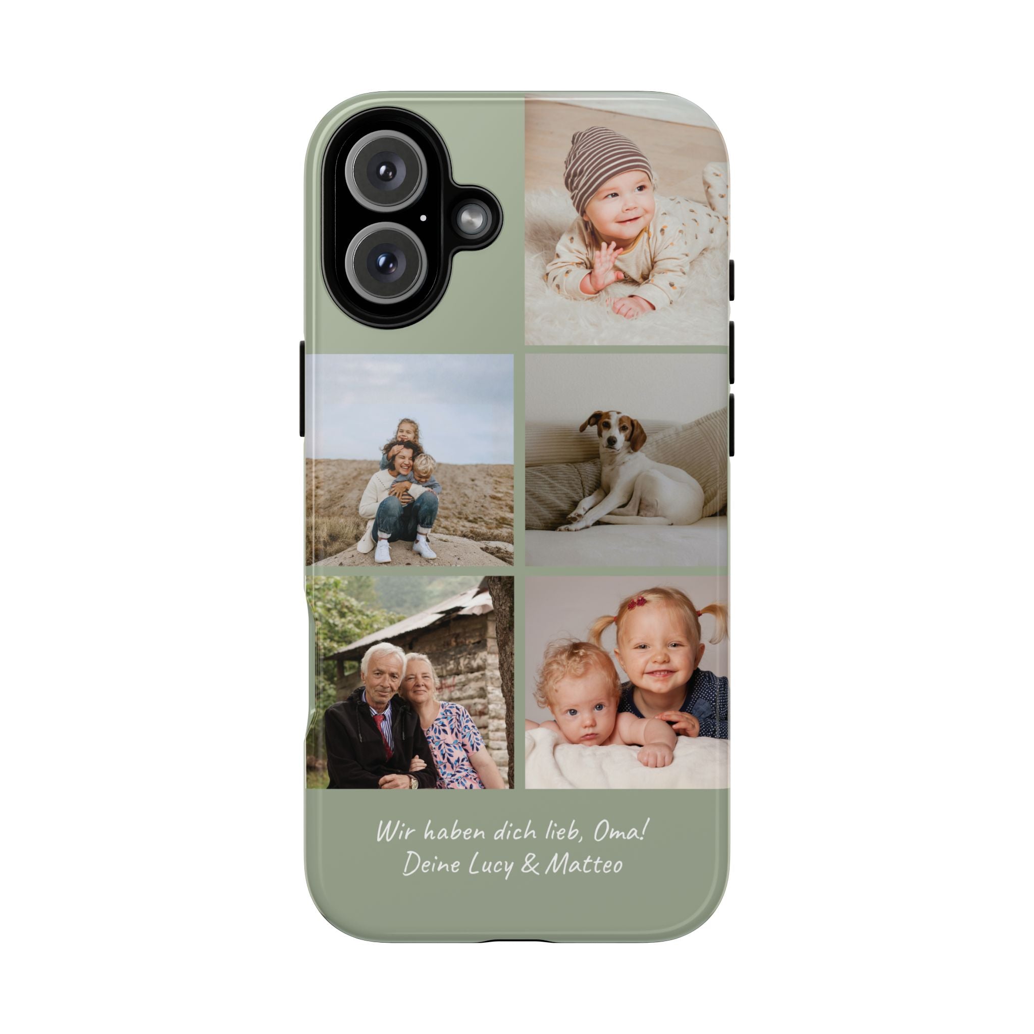 SALBEI PHOTO COLLAGE – Personalisierte Foto Handyhülle mit Dual-Layer-Schutz