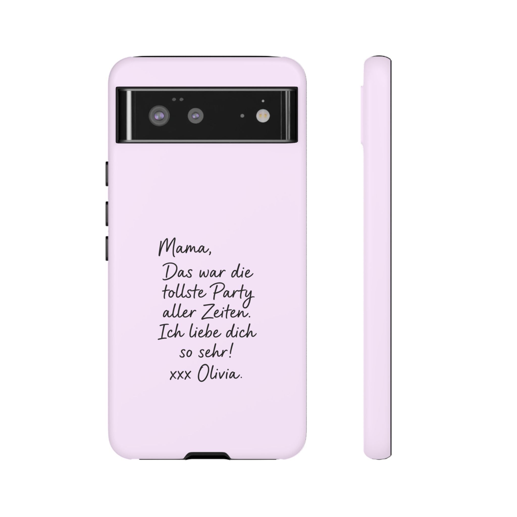 LAVENDEL mit handgeschriebener Notiz – Personalisierte Handyhülle mit Dual-Layer-Schutz
